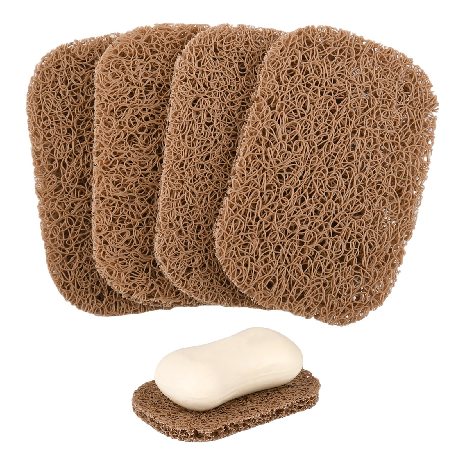 4PCS BPA-Free Soap Savers Pads for Soap Dish,Easy to Clean Soap Lifting Pads …