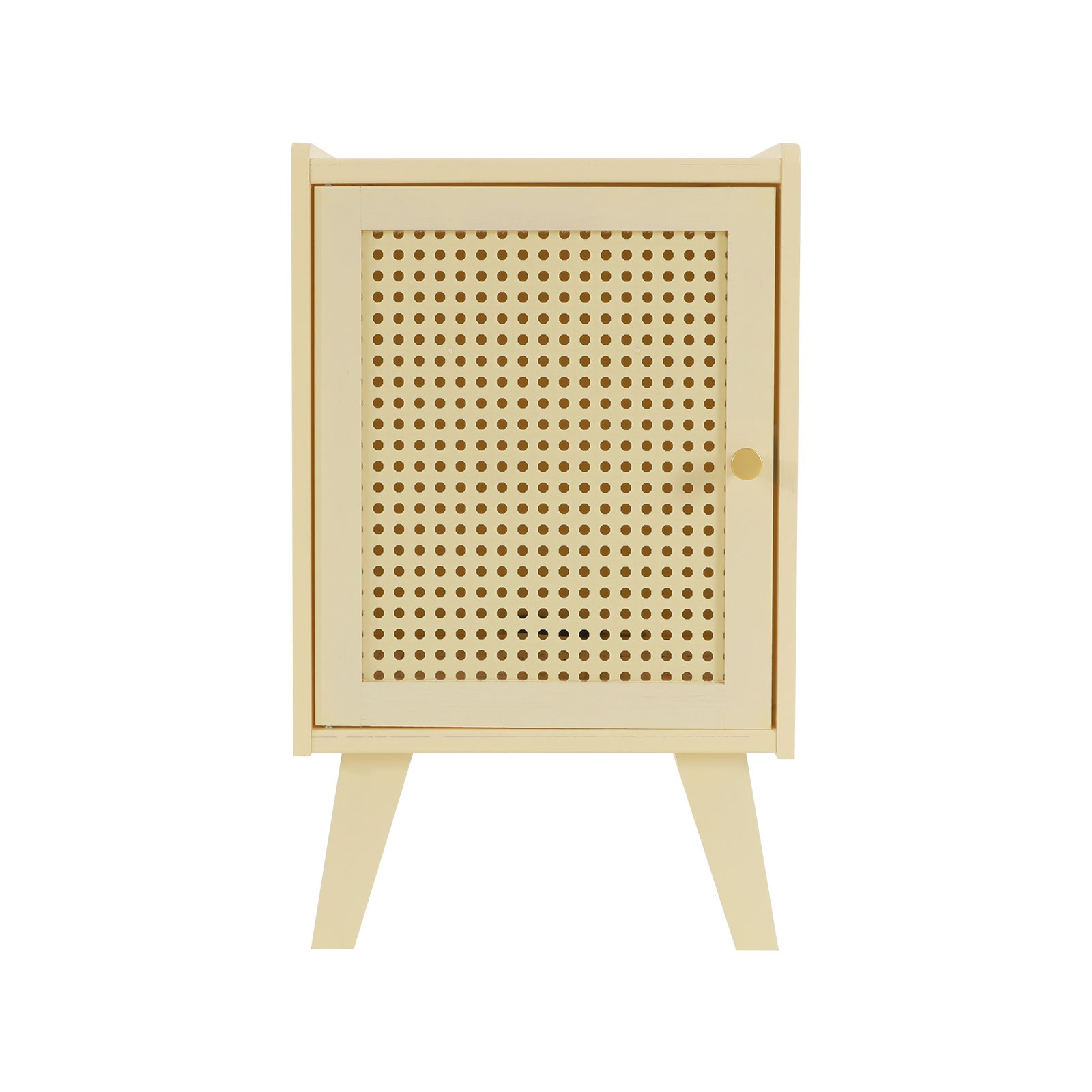 Bamboo Bedside Table End Table Storage Modern Bedside Table 12.2×11.81×20.07 in