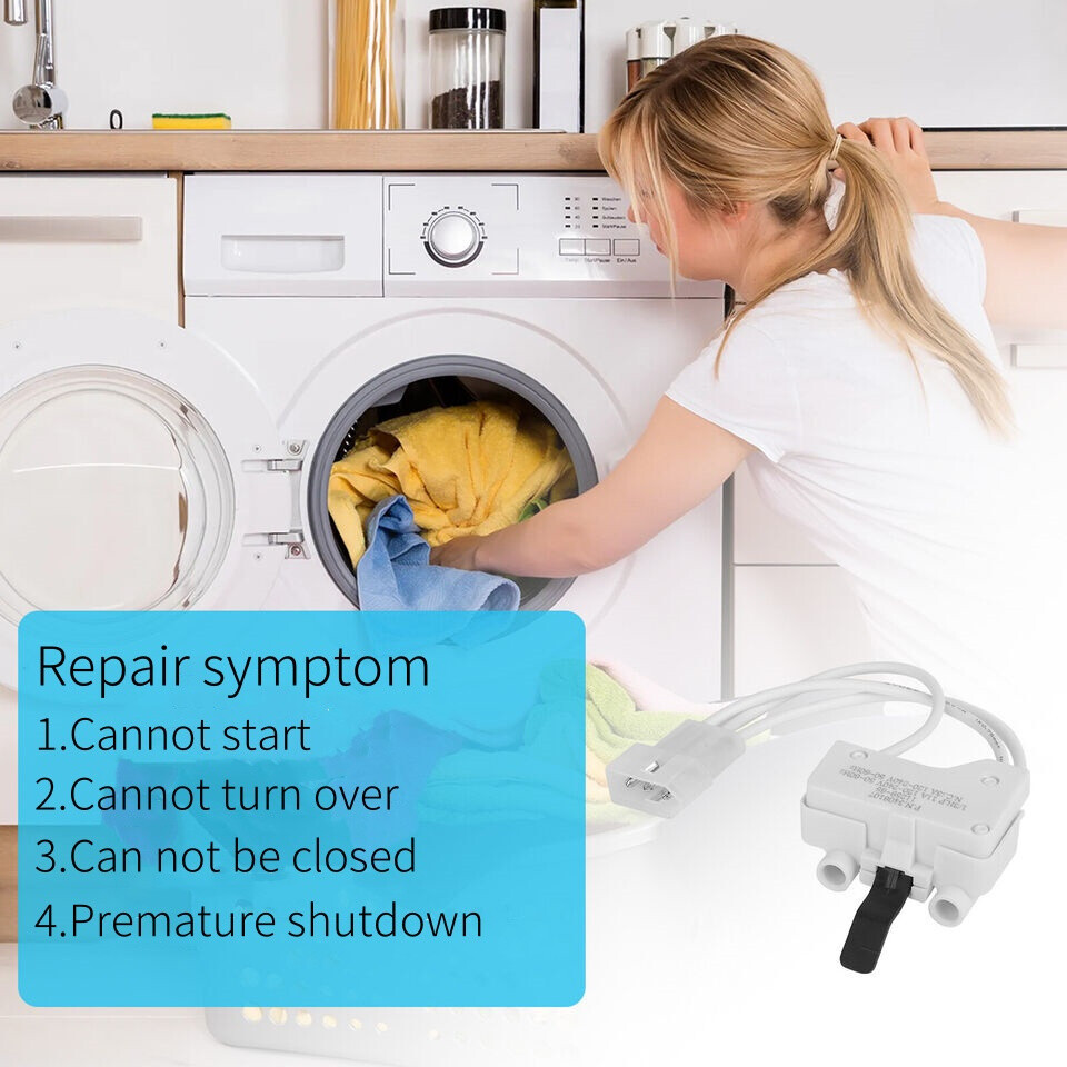 10Pcs 3406107 Dryer Door Switch Kit for Whirlpool Kenmore Maytag 3405100 3405101