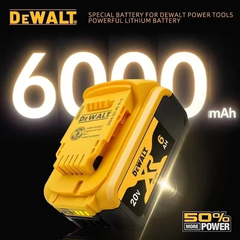 6Ah Replacement Battery Pack for DEWALT DCB206 20V MAX XR