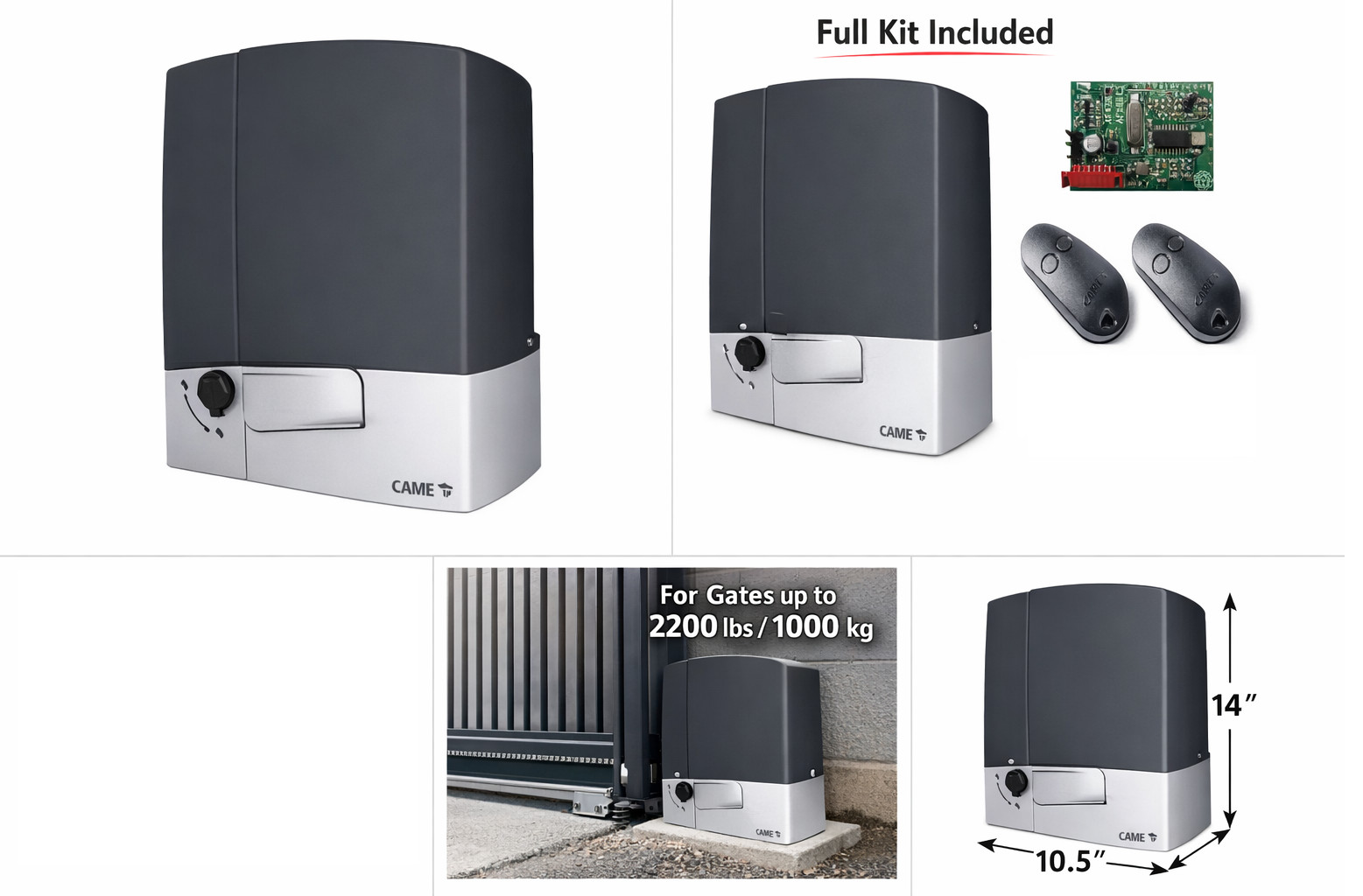 Sliding Gate Motor 1000kg Automatic Gate Opener WiFi Alexa CAMEBXV10RG