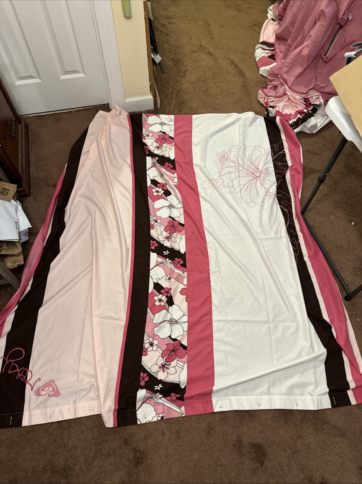 ROXY ROOM Charming SoftPink Floral Bedroom & Shower Set. See Description & Pics!