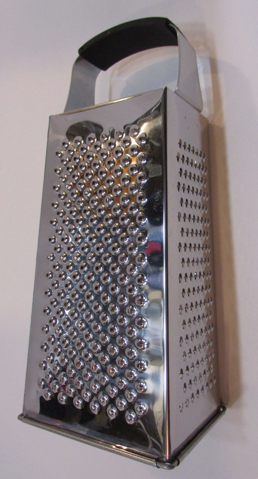 New Vintage 2000s Farberware Tapered Square Stainless Steel 9.5″ Tall Box Grater