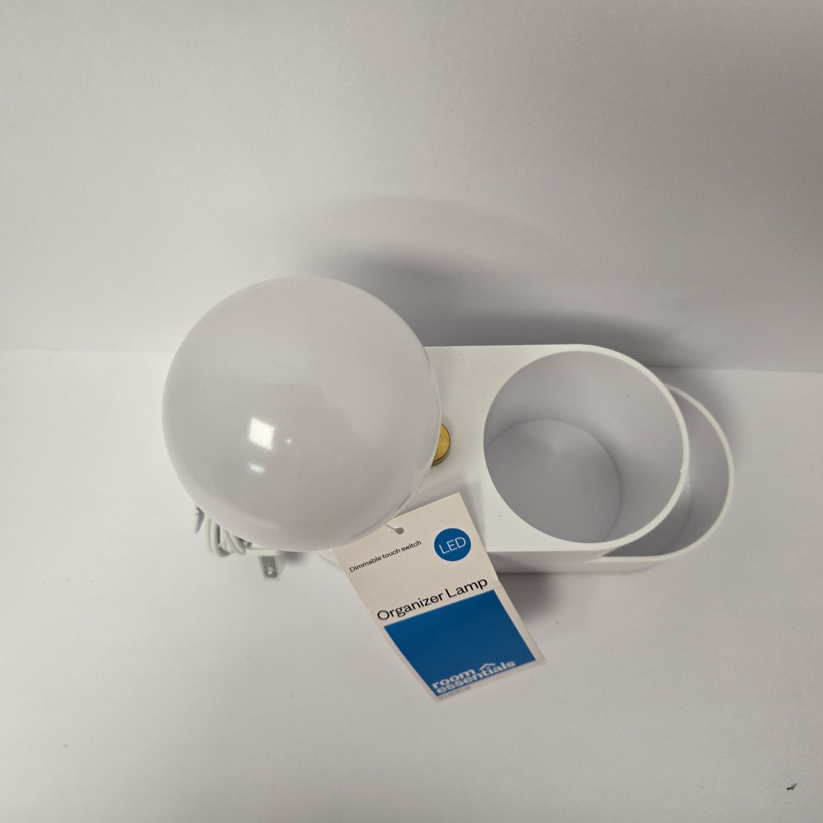 NEW Orb Light Organizer- Touch Table Lamp – Room Essentials™ Clean White
