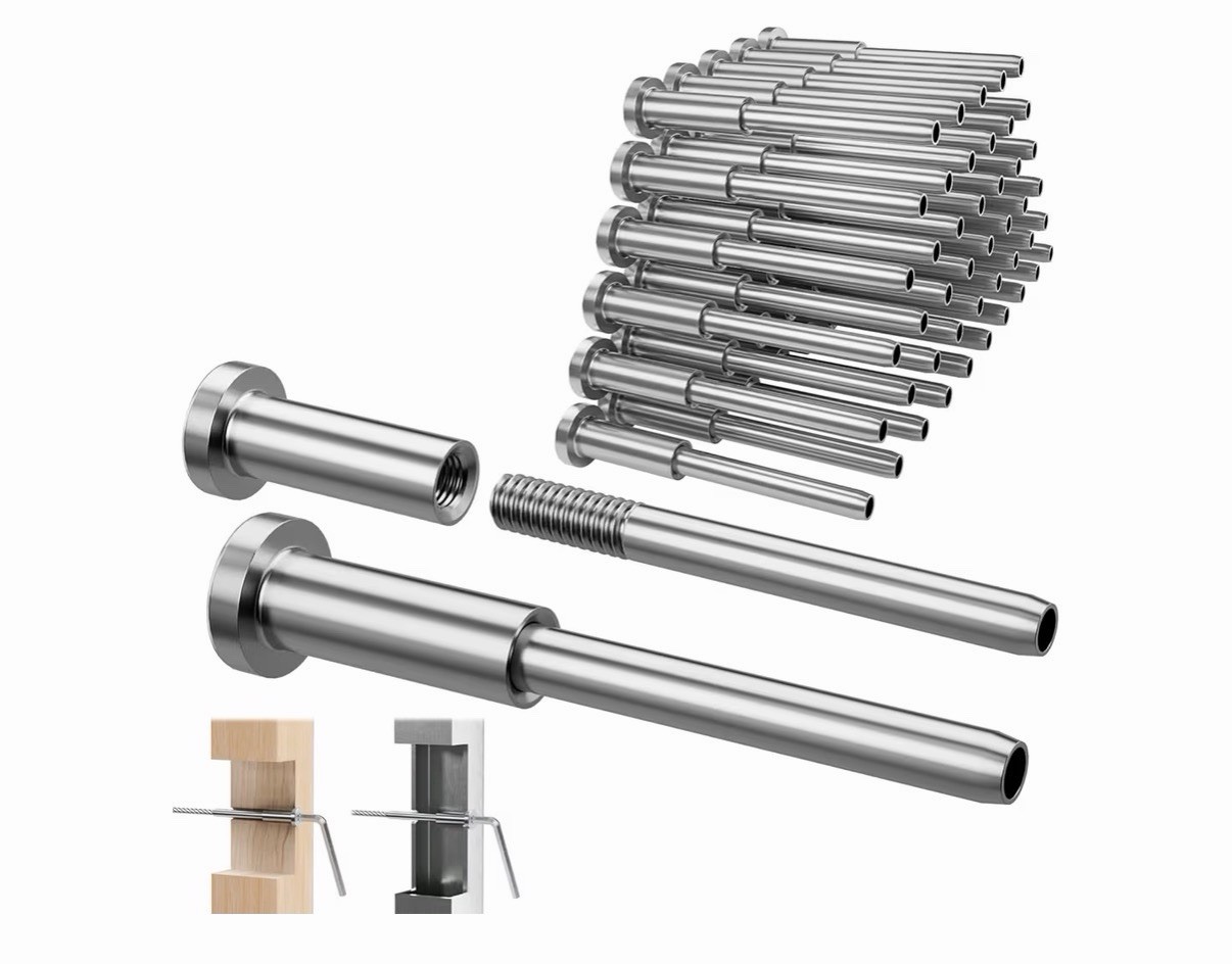 Invisible Cable Railing Kit – 20 Pack 1/8″ T316 Stainless Steel Invisible Receiv