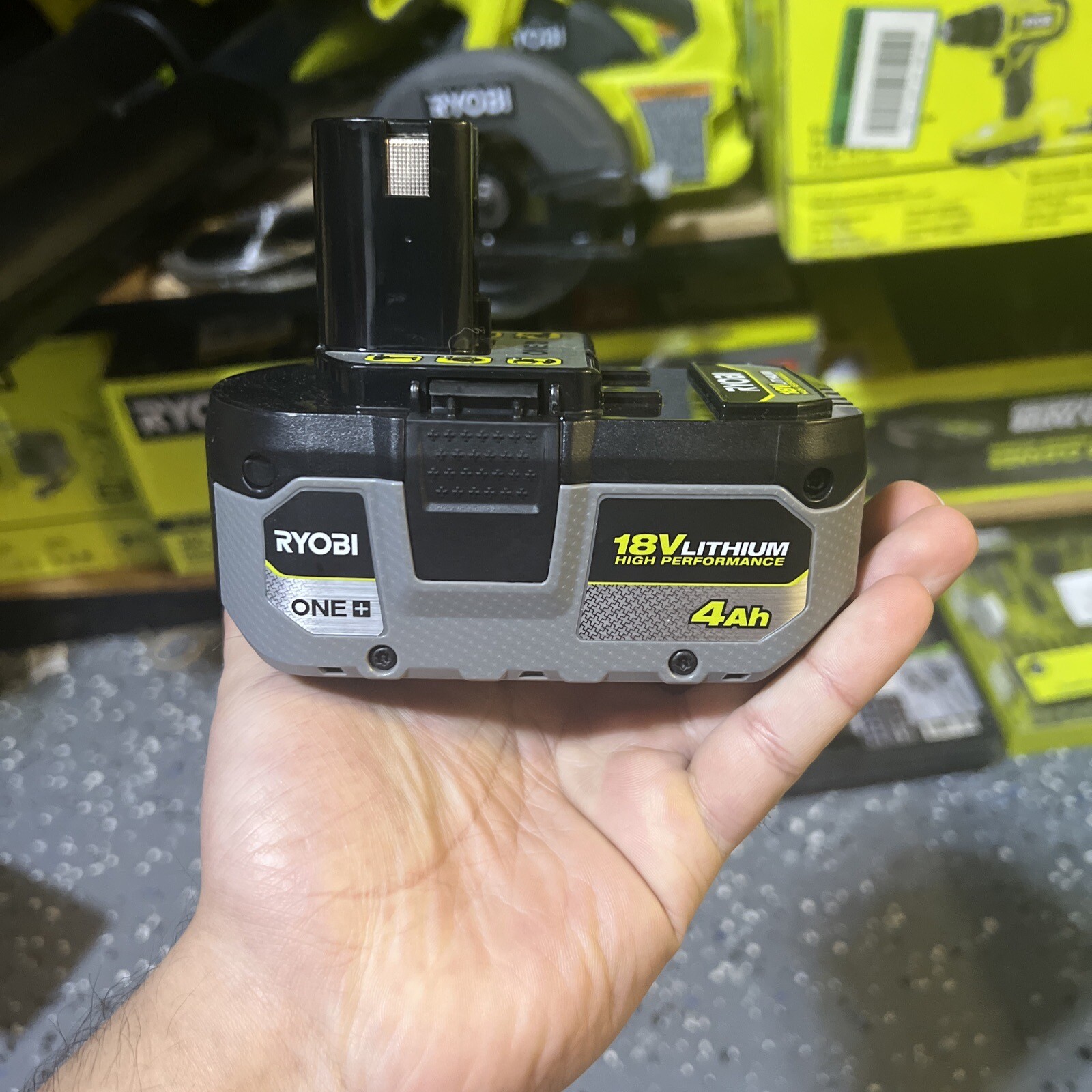 Ryobi ONE+ PBP004 18V Lithium-Ion 4.0 Ah Battery – Black