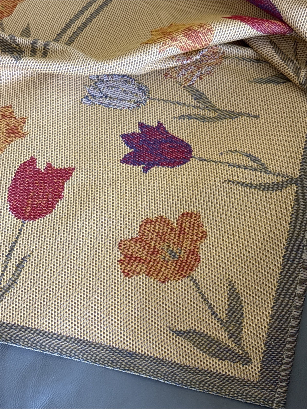 Ekelund “Sprintime”Tablecloth, Natural Cotton/Linen, 58″ X 100” Sweden Shabby