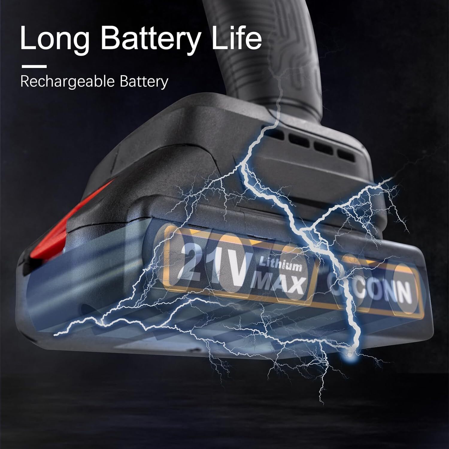 Mini Chainsaw Battery Replacement, 21V Max 2000Mah Rechargeable Battery,