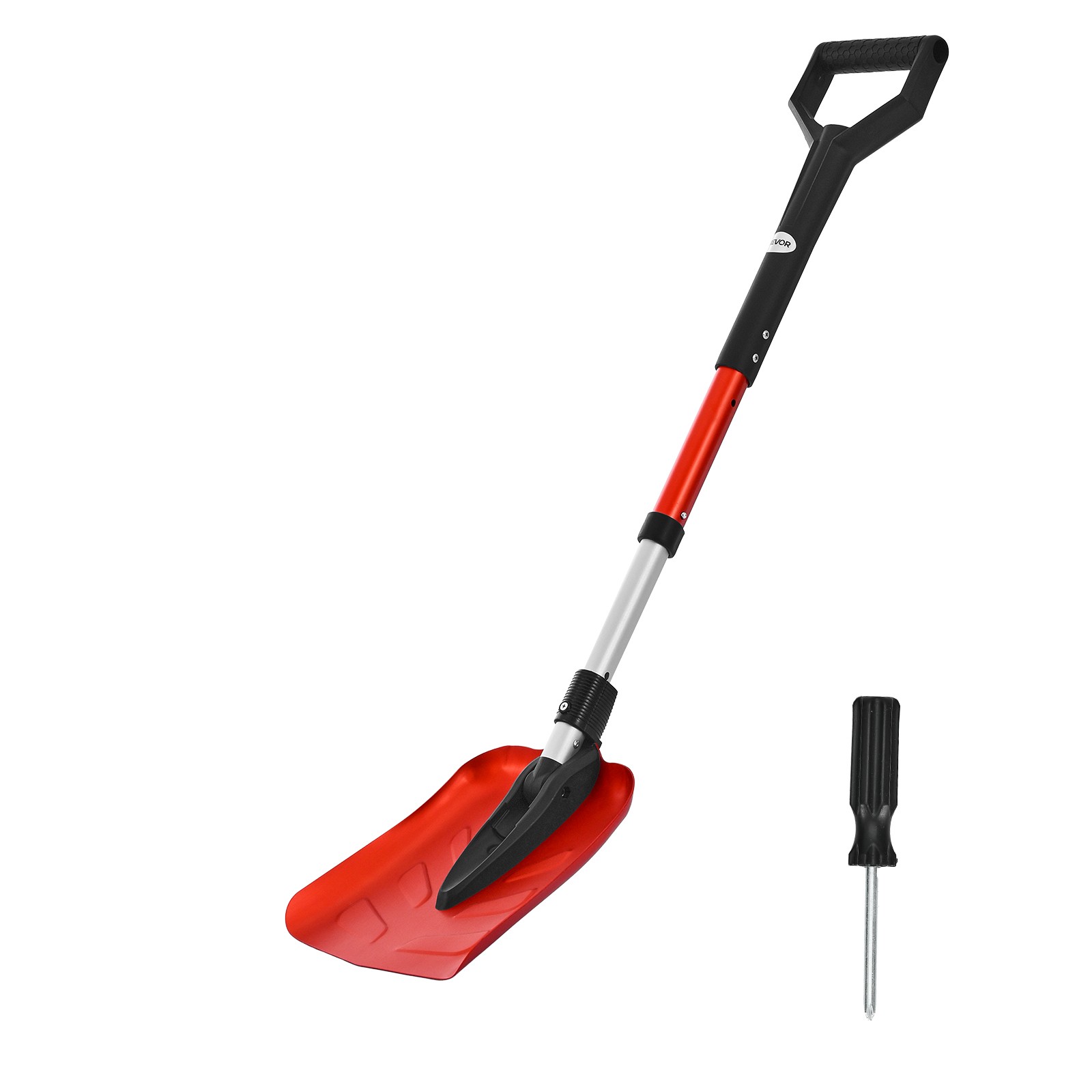 Uimoso Snow Shovel 36″-40″ Adjustable 8.7″ Aluminum Blade Driveway Snow Removal