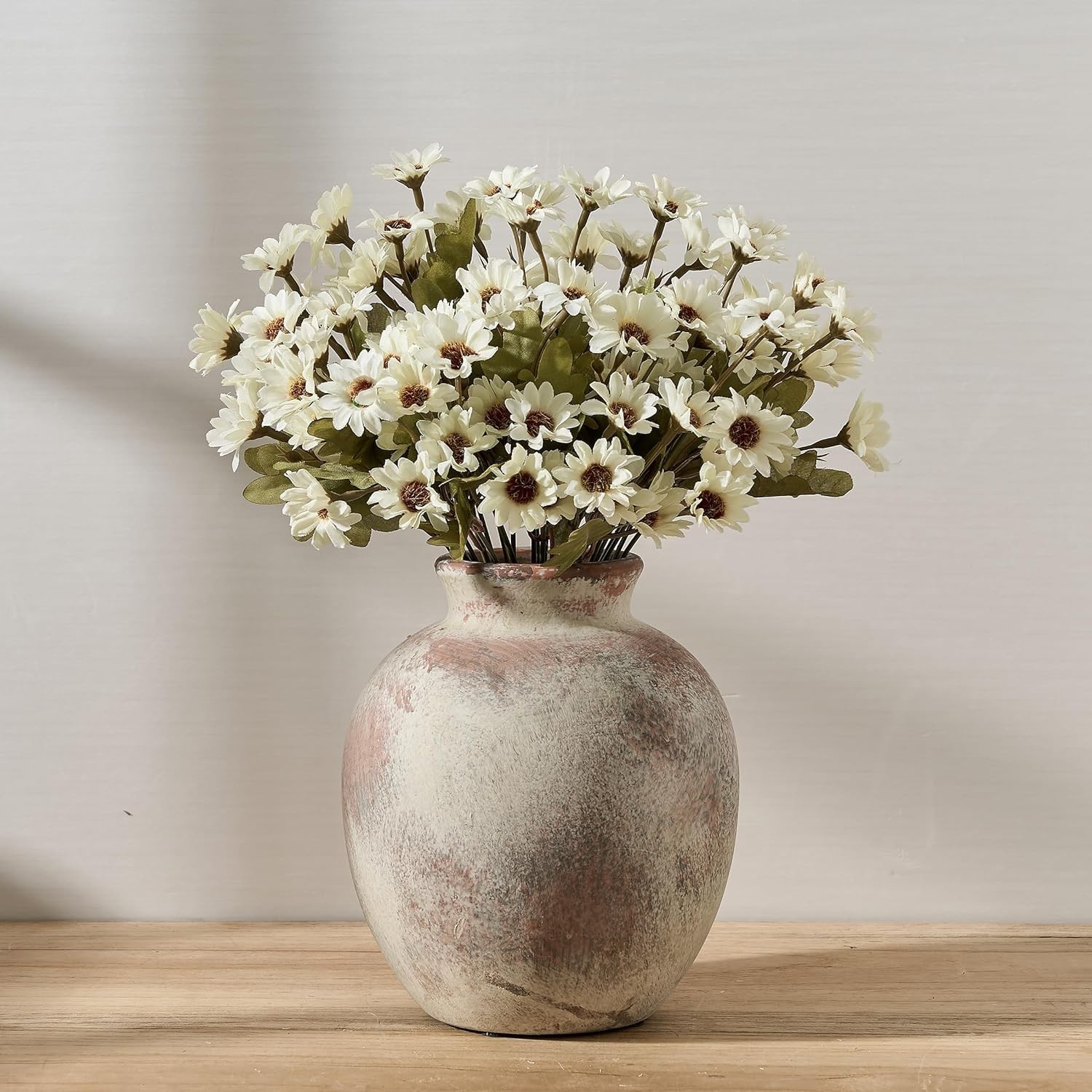 7.48 Inch Waterproof Ceramic Vase – Boho Rustic Decor for Every Occasion