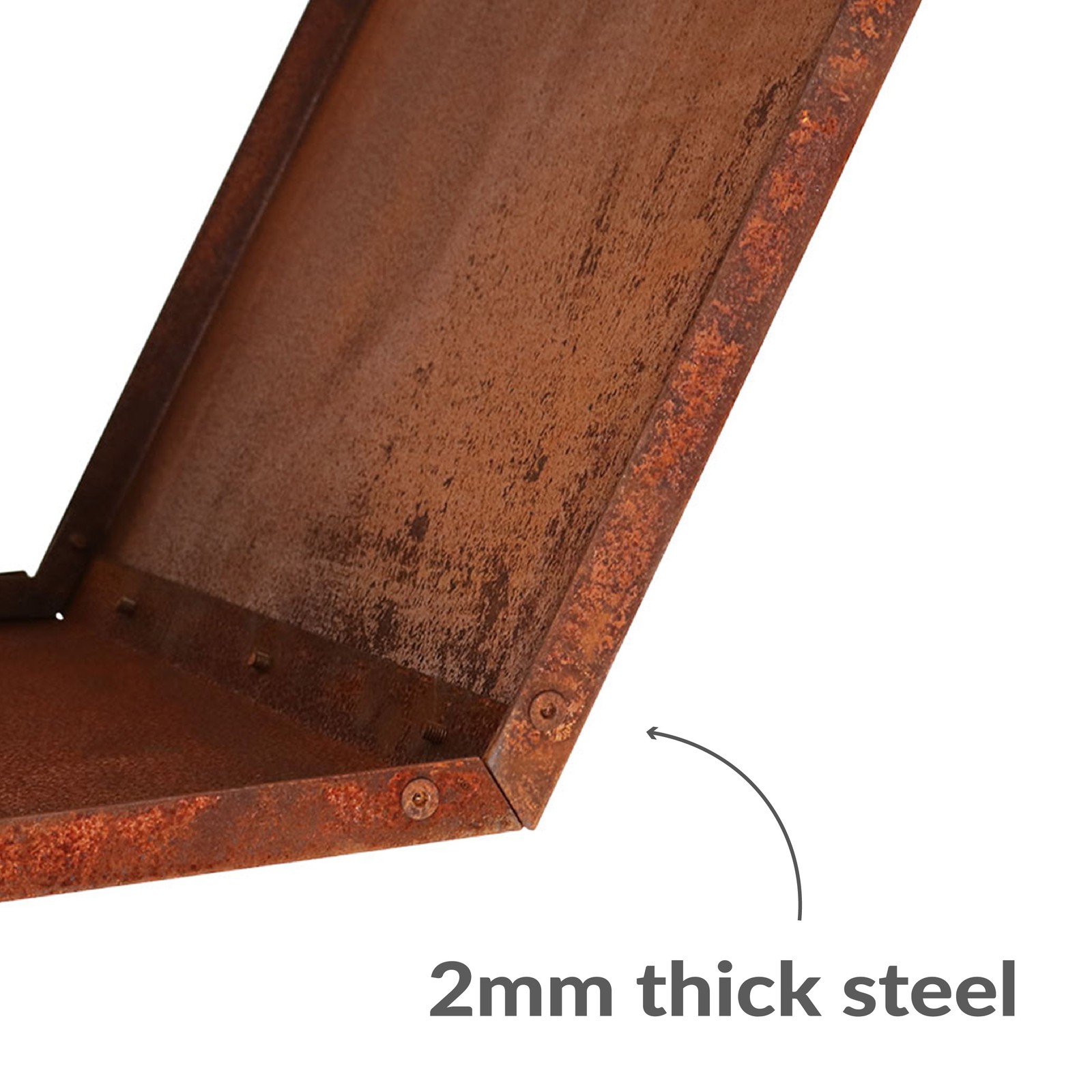 30 in Hexagon Rustic Honeycomb Firewood Log Rack – Rust by Sunnydaze