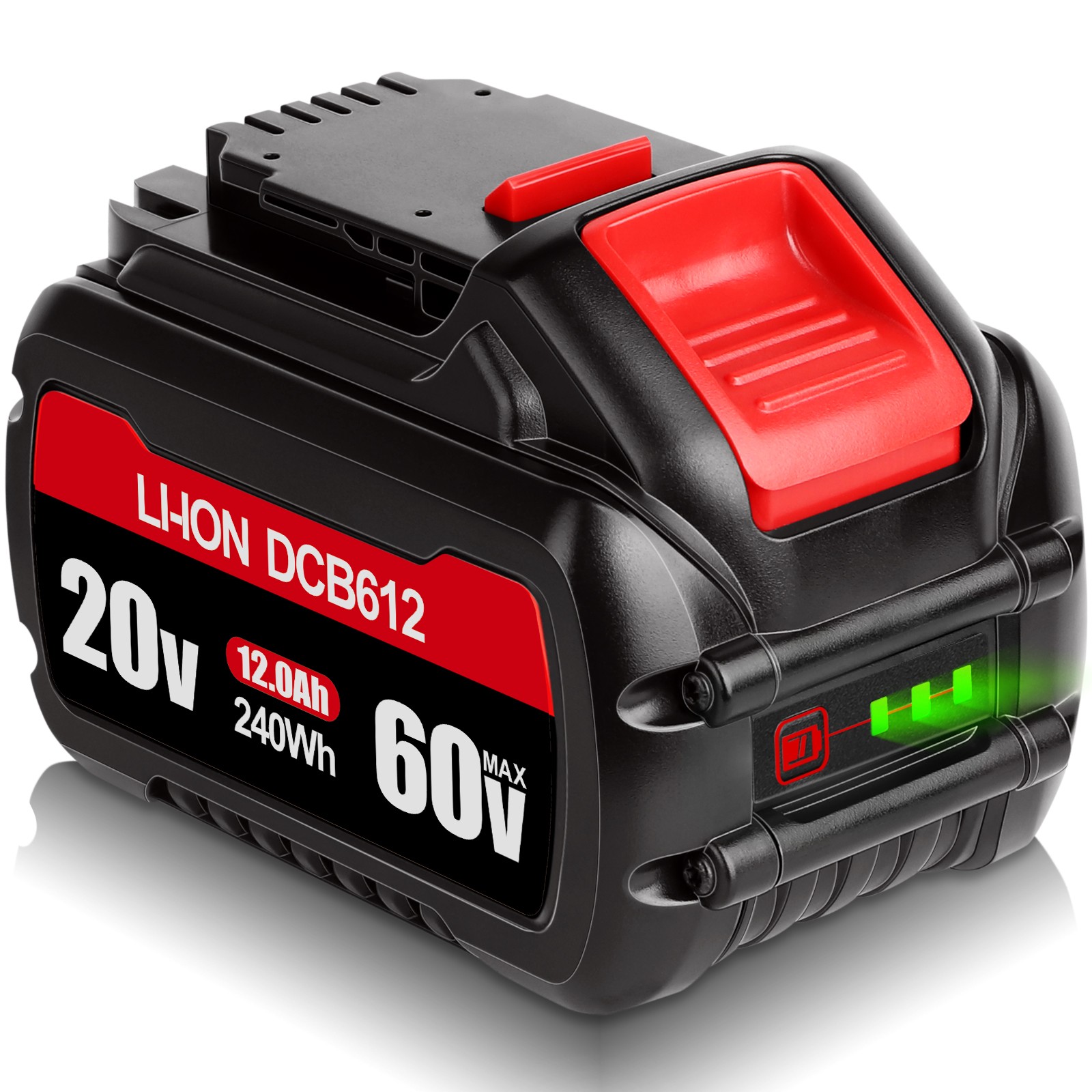 For DEWALT FLEXVOLT 20V/60V MAX 9Ah / 12Ah Li-Ion Battery DCB609 DCB606 DCB612
