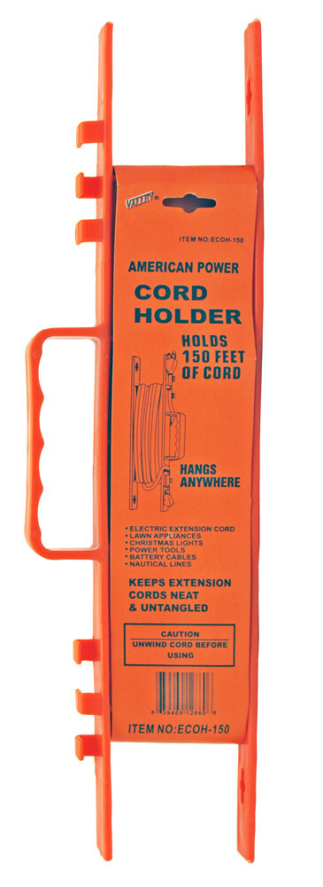 150′ Extension Cord Winder Reel Holder Orange Electrical Cords Winders Holders
