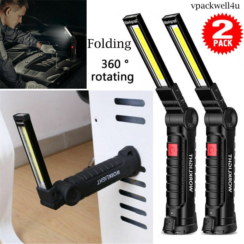 Super Bright 1200000lm Rechargeable LED Work Light Folding Torch Lamp Flashlight