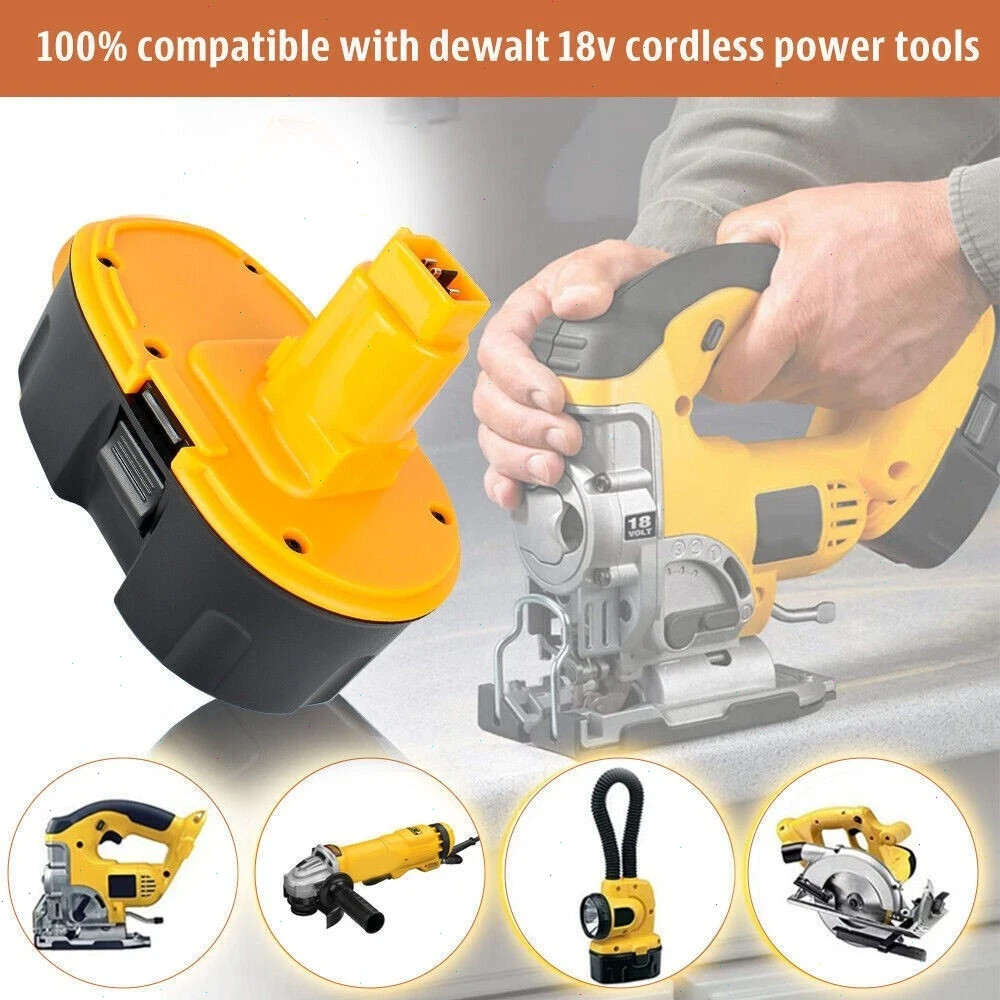 2Pack 18 Volt XRP Battery/ Charger for DeWalt DC9096-2 DC9098 DC9099 DW9096