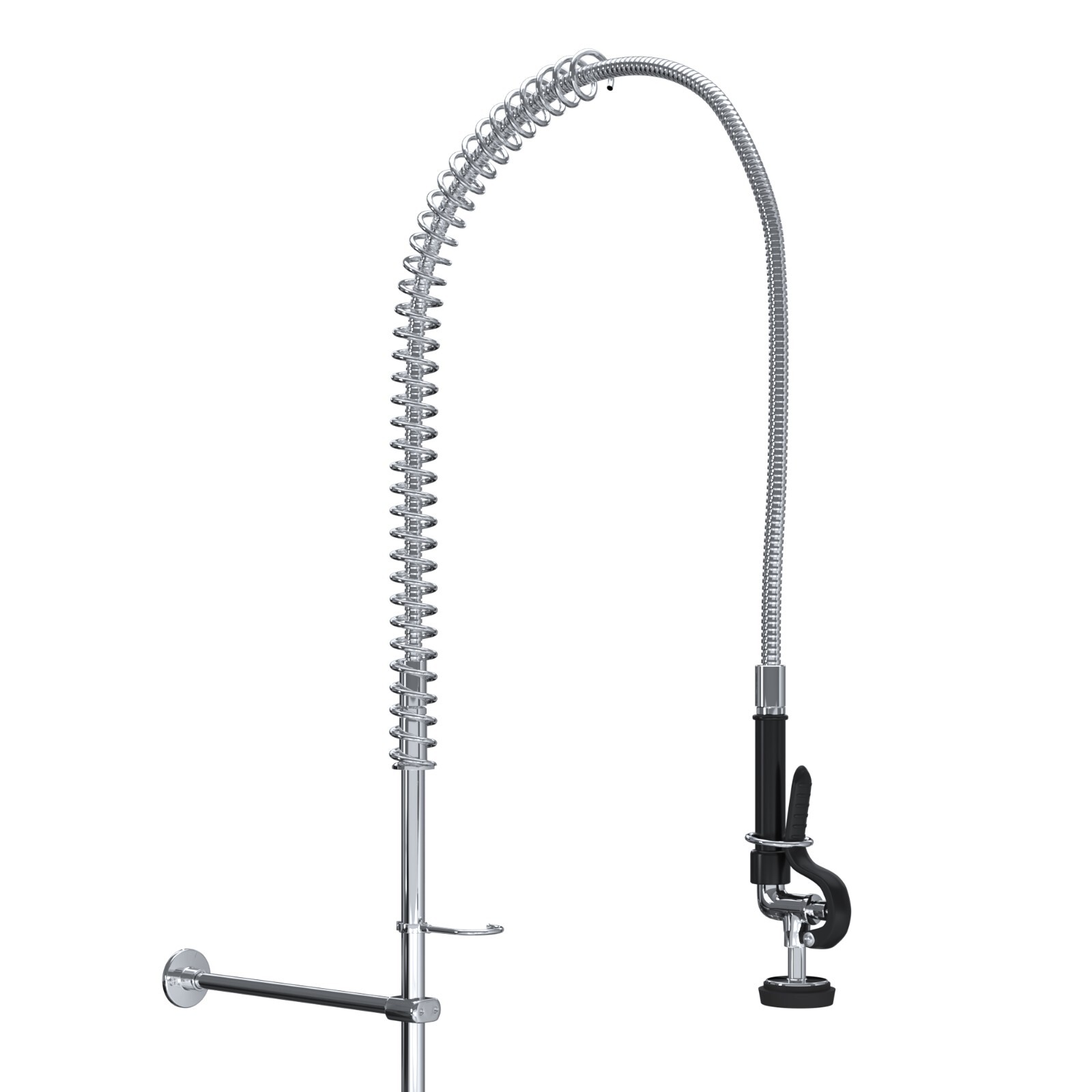 AmGood Wall-Mounted Pre-Rinse Assembly with 8 in. Centers & 12 in. Add On Faucet