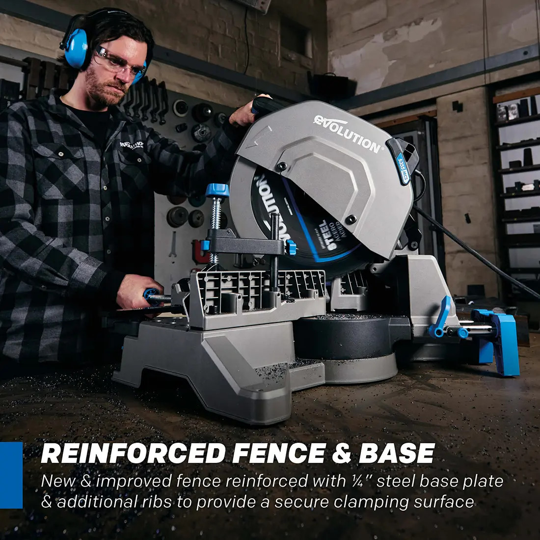 Evolution S14MCS: Cold Cut Mitering Chop Saw With 14 in. EVOMAX14ST Blade