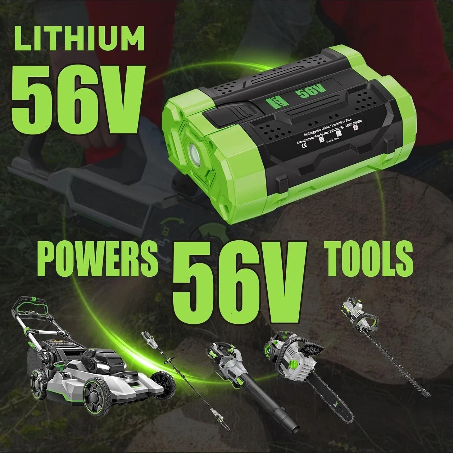For EGO BA1400T 56V 2.5AH ARC LITHIUM ION BATTERY FITS ALL EGO 56V Power+ TOOLS