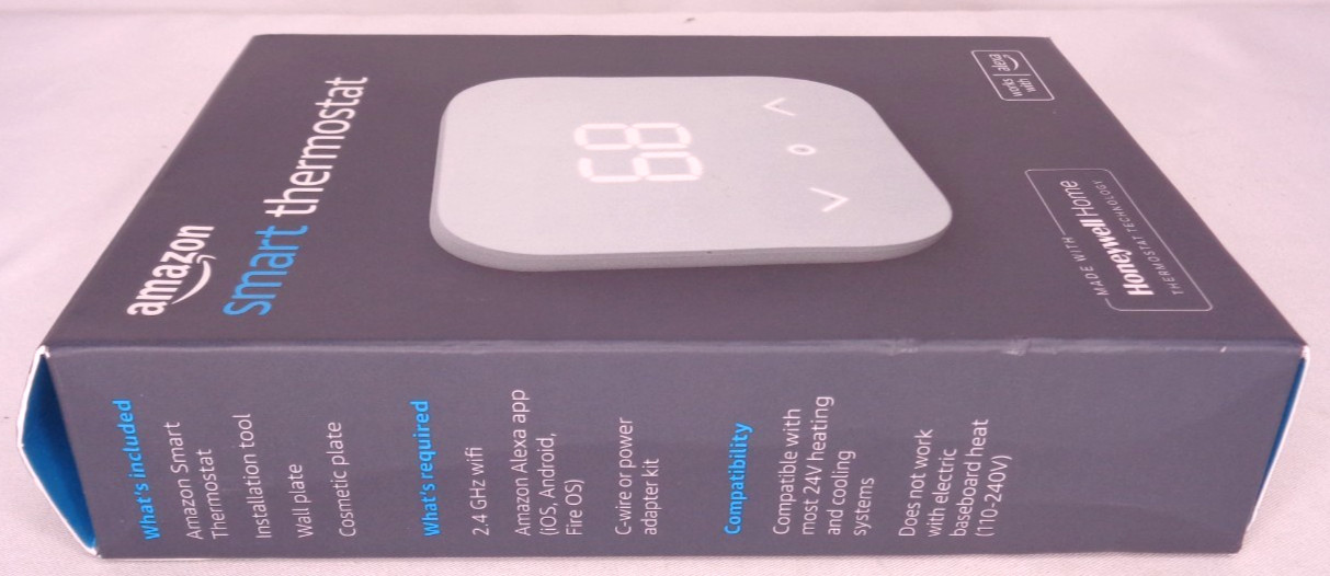Amazon Smart Thermostat NEW in Open Box S6ED3R Works with Alexa Honeywell Home