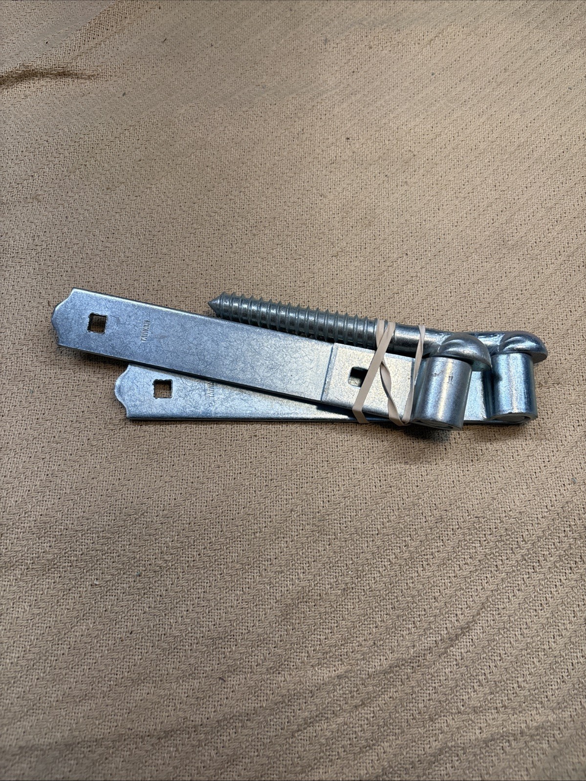 2 Screw Hook And Strap Hinge Combo Zinc Plated Steel Hinge Measures 8 1/2 Inches