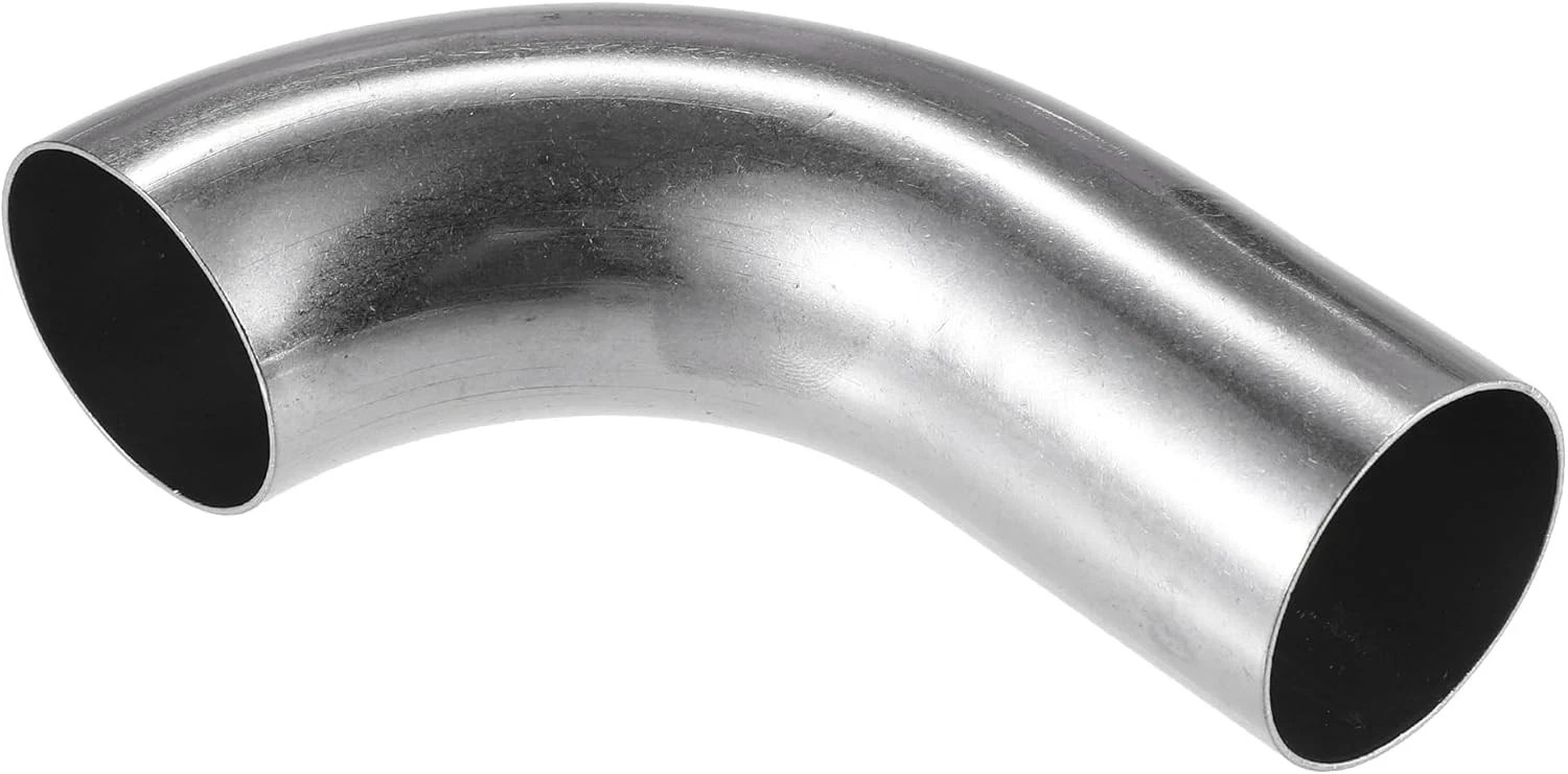 Bend Elbow Pipe Tube, 1.5″ OD 4.72″ 2.95″ Leg 90 Degree DIY Exhaust Pipe