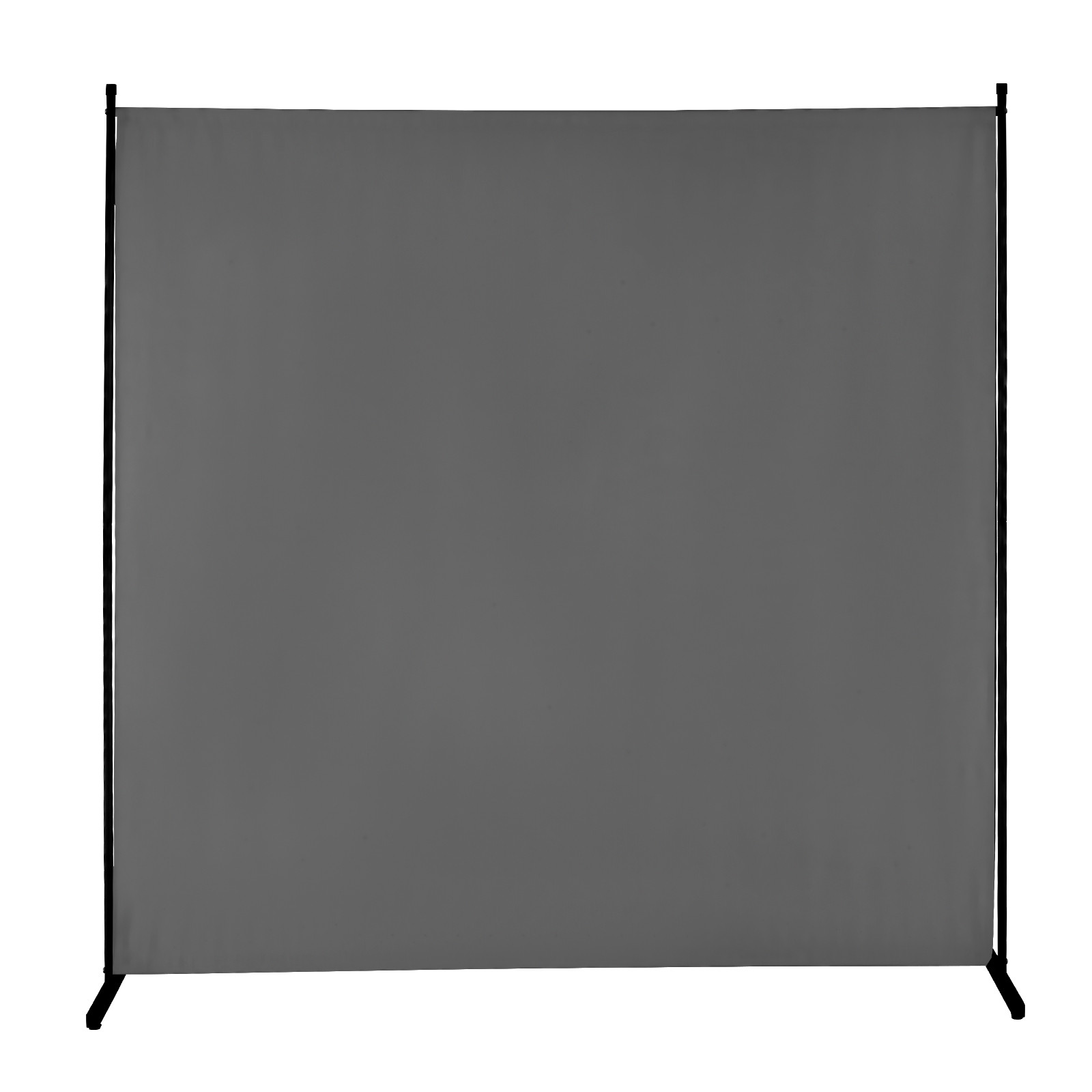 6FT Room Divider Single Panel Fabric Room Screen for Office Bedroom Grey