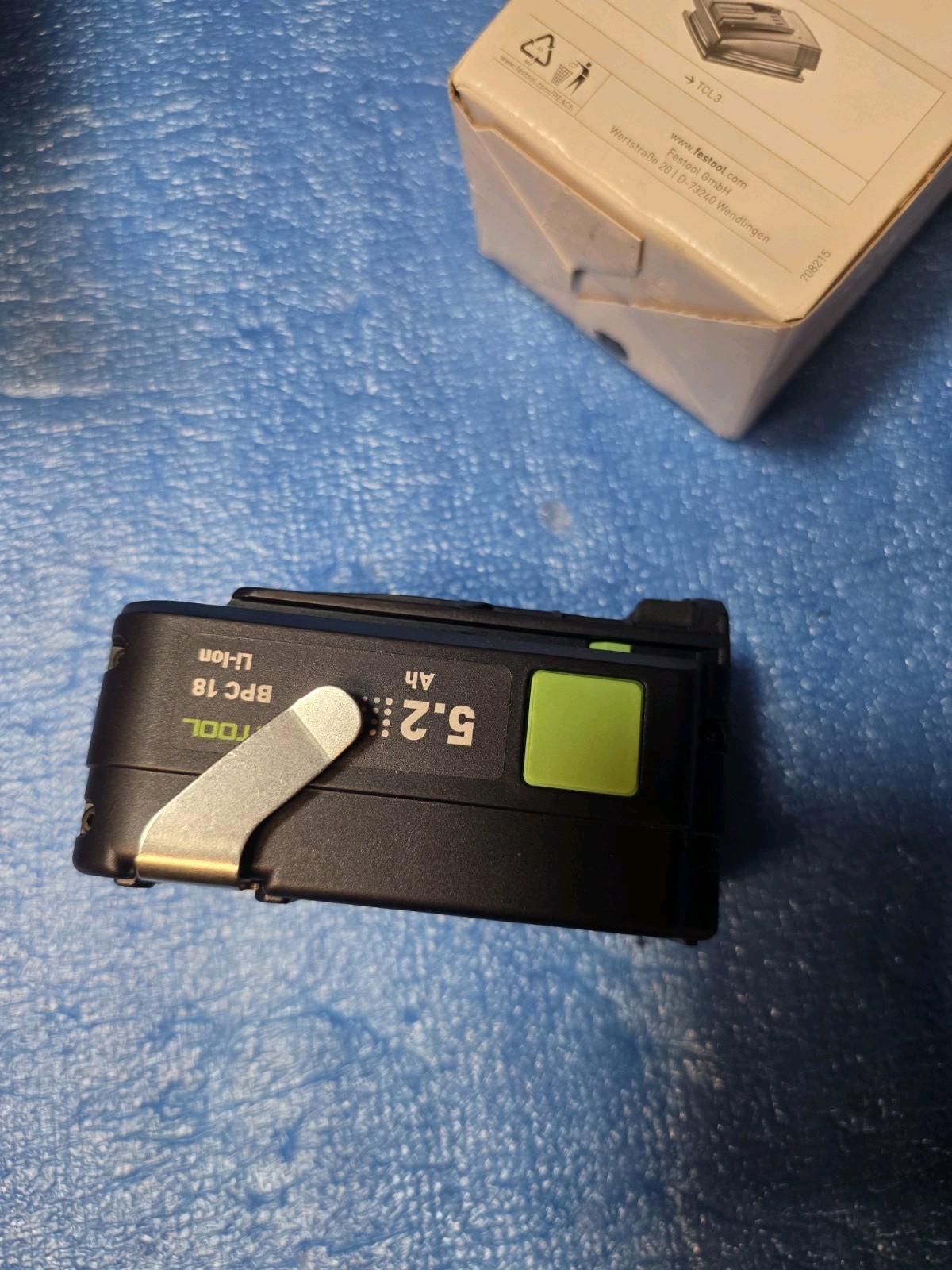 Festool BPC 18V Lithium-Ion (Li-Ion) Power Tool Battery Pack MPN 769240