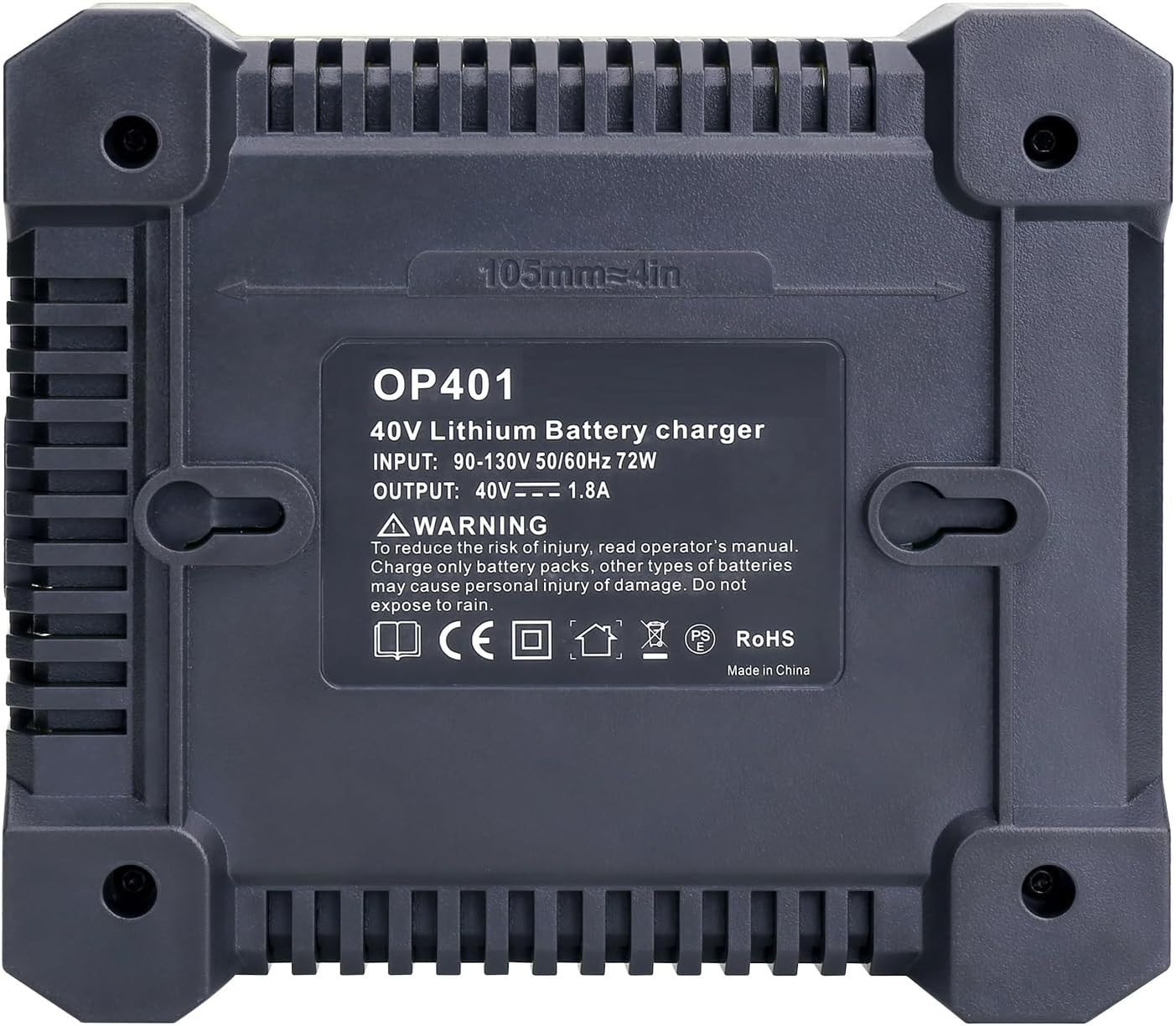 Kotoate OP401 40V Li-ion Battery Charger For Ryobi OP4040 OP4050 OP4050A OP40601