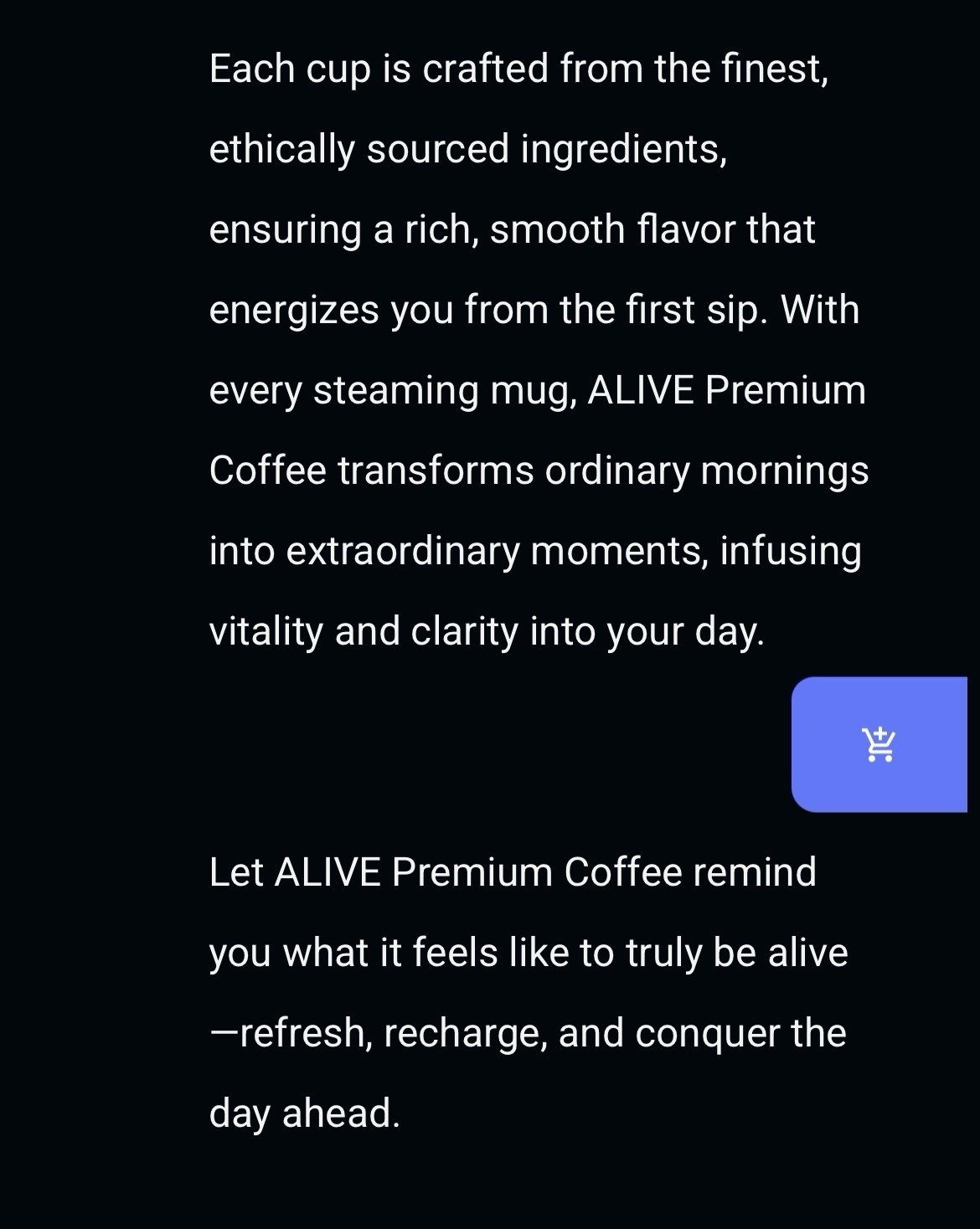 Nvsionu Alive Coffee Capuchino 20 Sachets NEW SEALED Exp 2028