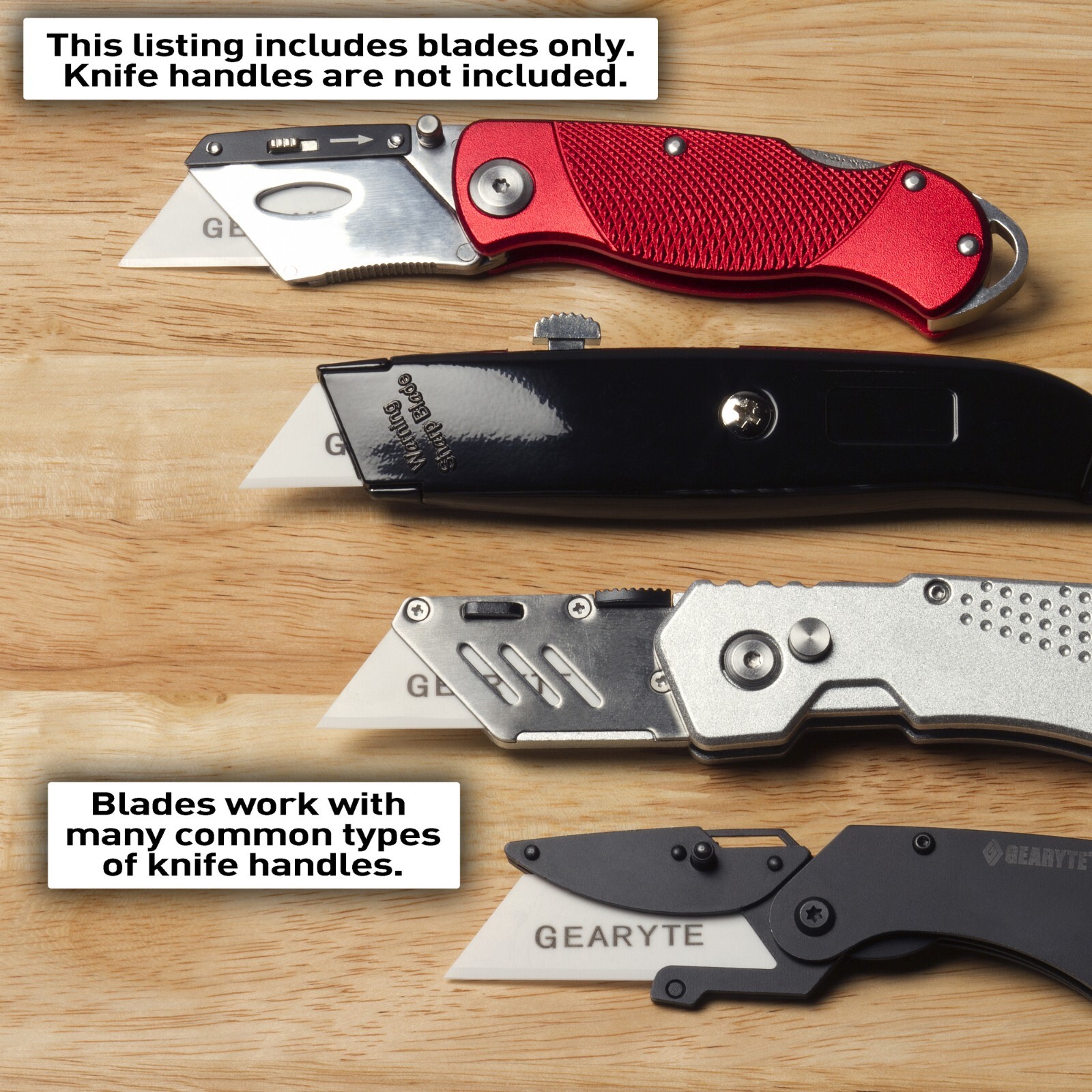 Ceramic Utility Blades for Box Cutters and Utility Knives 5/10/25/50 Packs