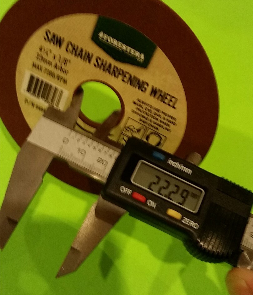 GRINDING WHEEL 3/16″ 4.8 mm Chainsaw Sharpener 4 1/4″ x 7/8″ (22mm) x 3/16″