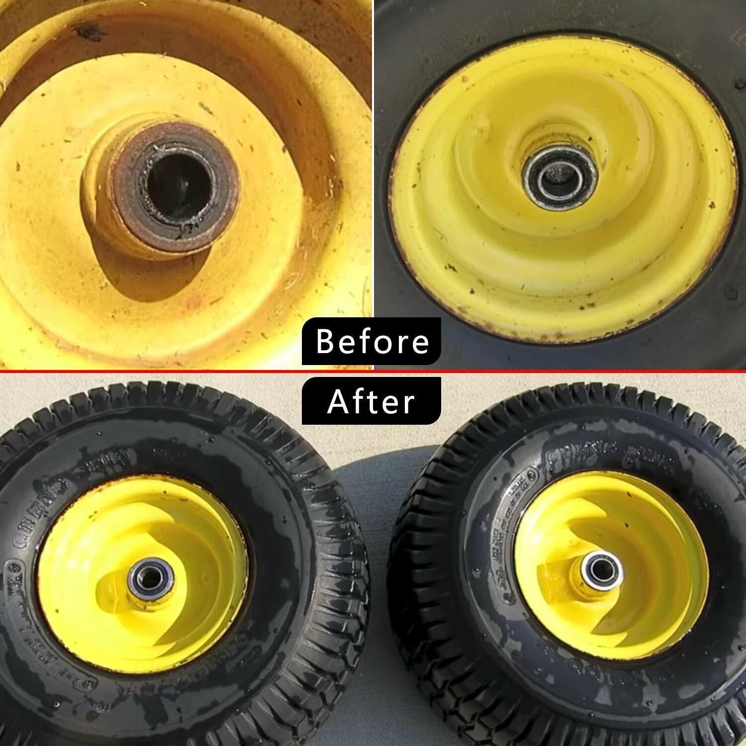 Flanged Ball Bearings 5/8″ x 1-3/8″ for Lawnmower Carts Hand Trucks Wheel 10pack