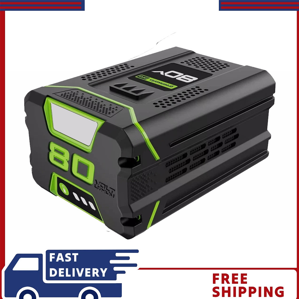 FOR Greenworks 80V Lithium Ion 5.0Ah Rechargeable Li-ion Battery BAB727 GBA80200