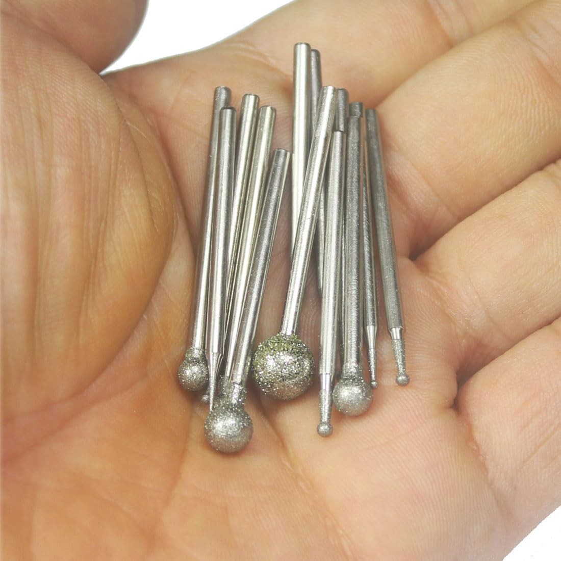 Durable 13 Pcs Diamond Burr Set – Sharp Cutting for Jewelry and Gemstone Work