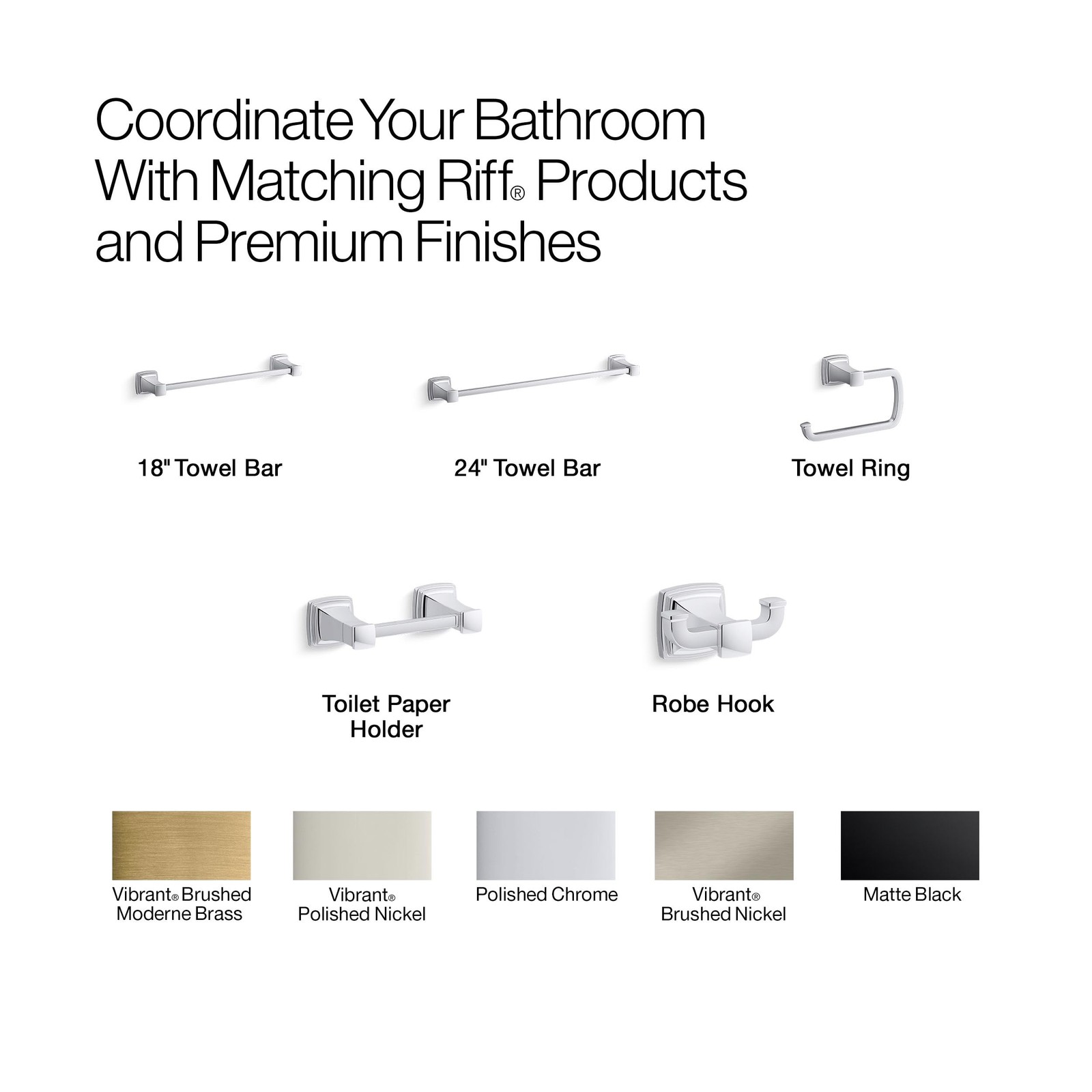 27411-SN Riff® Double Robe Hook, Vibrant Polished Nickel