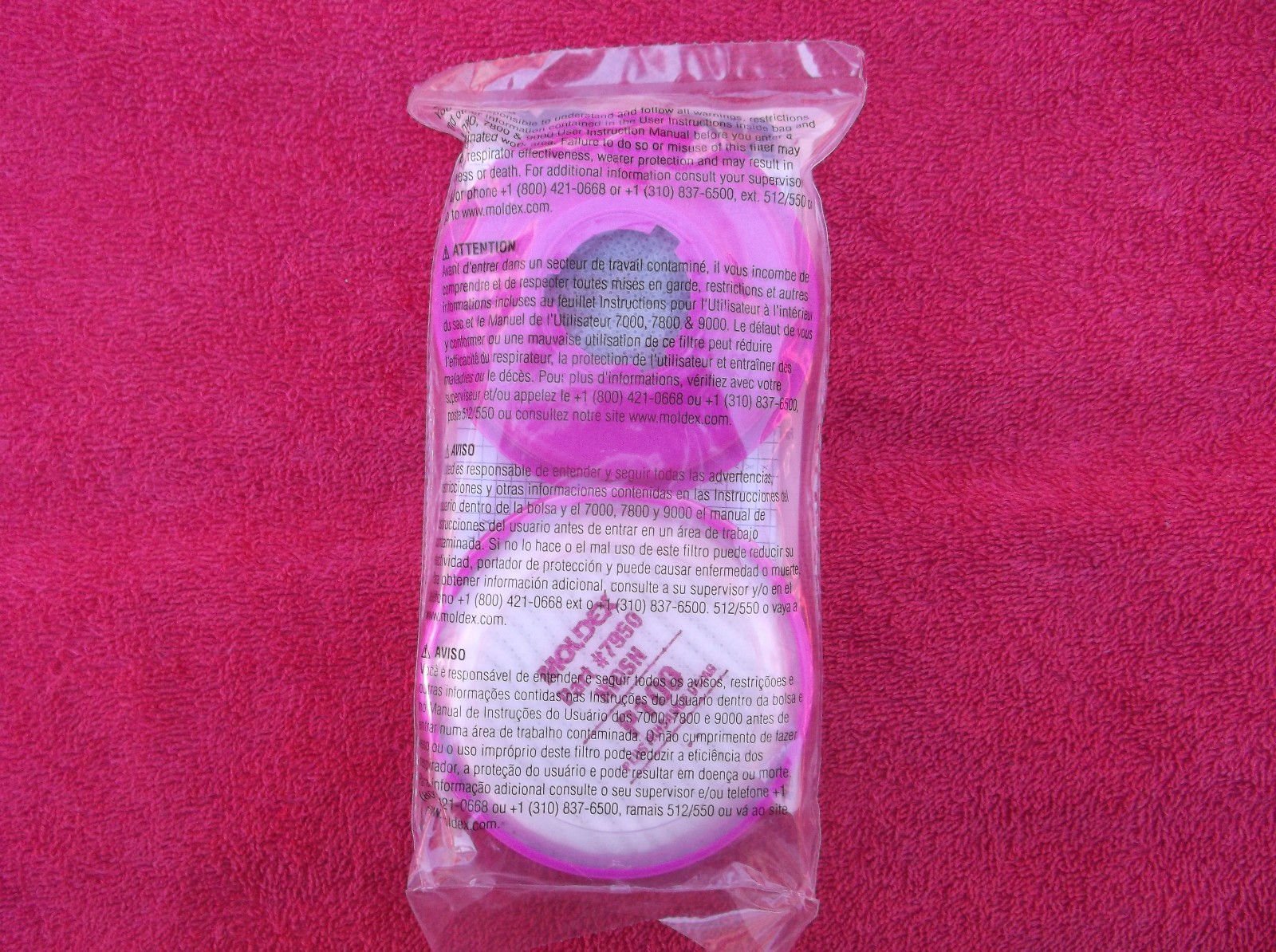 Moldex 7950 Filter use with 7000 Series Half Face / 9000 Series 2 filters 1 pack