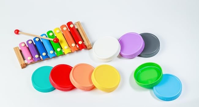 9Pcs Mason Jar Lids, Regular Mouth Plastic Mason Lids, Leak Proof Canning Lid