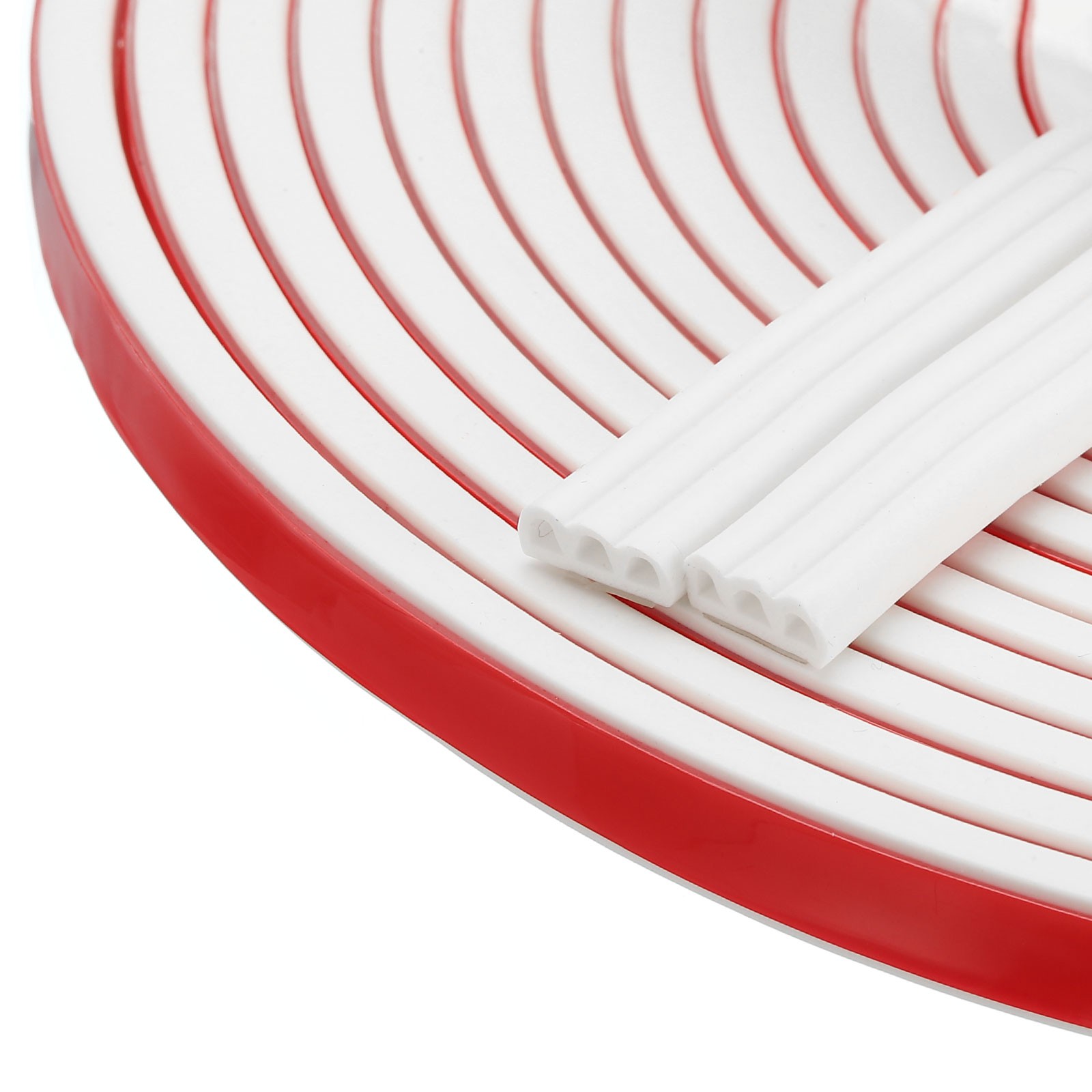 20 ft Silicone Weather Stripping Door Seal Strip, , 0.35″ x 0.16″, White