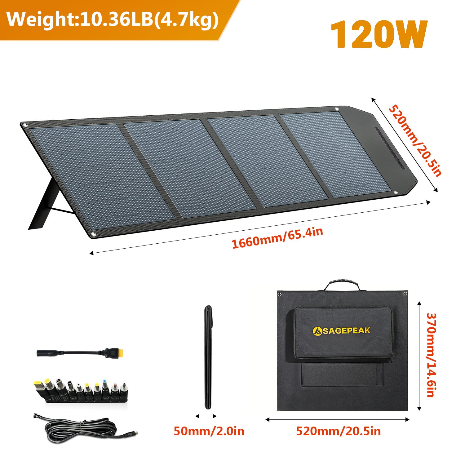 400W 300W 200W Foldable Portable Solar Panel for Power Station Outdoor Camping