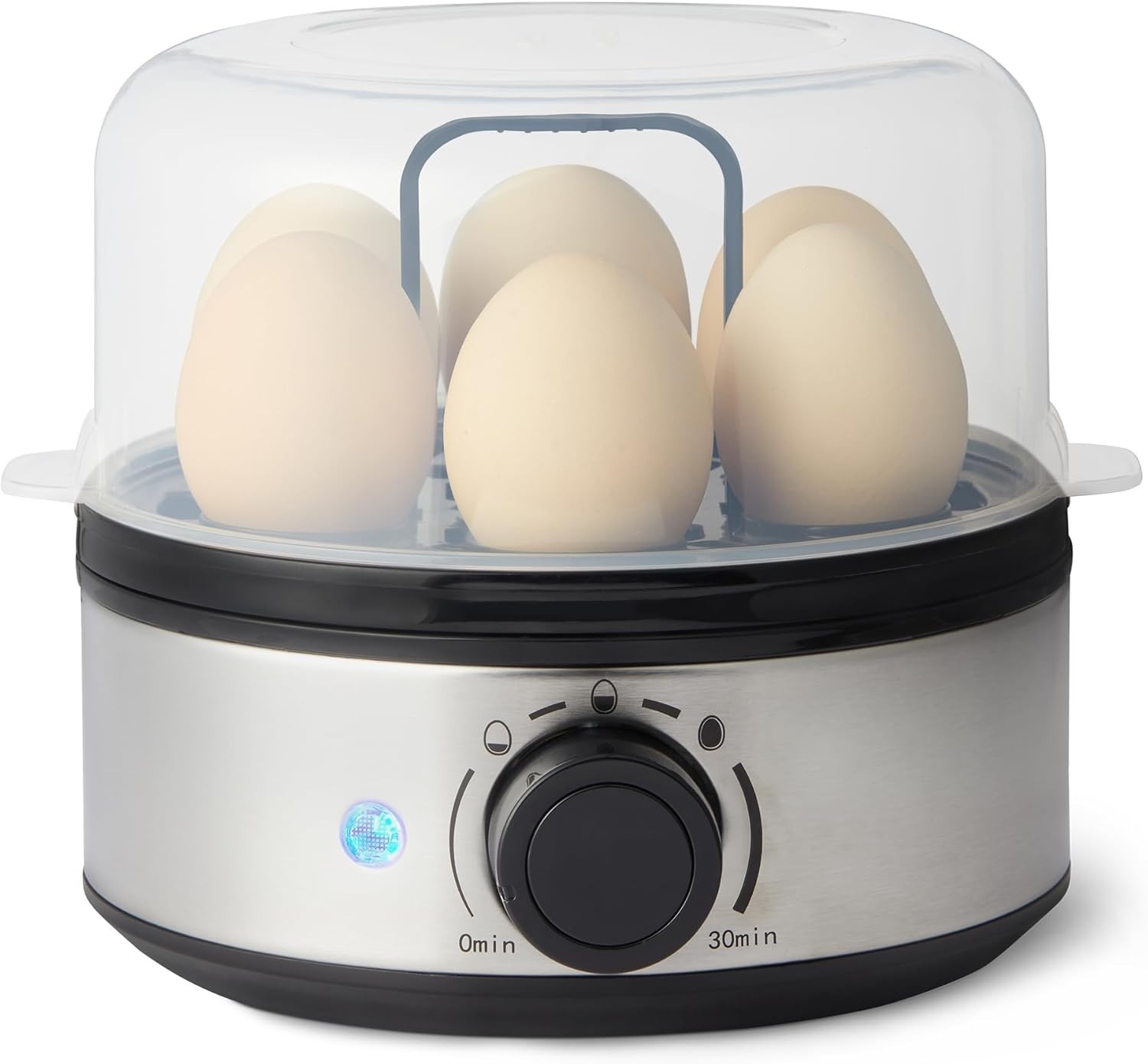 Electric Egg Cooker Hard-Boiled Eggs W/ Auto Shutoff Dishwasher-Safe Parts 7-Egg