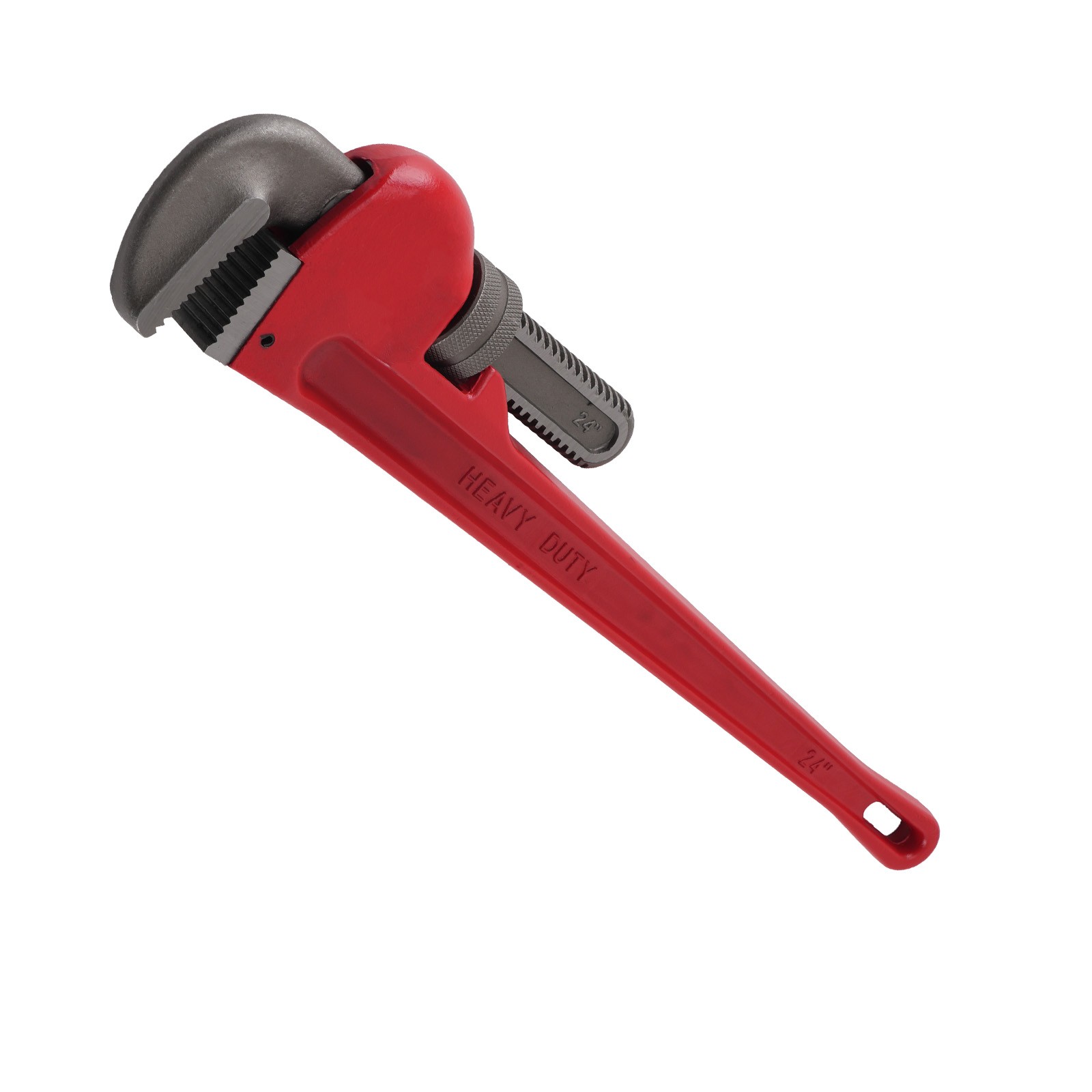 24in Adjustable Heavy Duty Pipe Wrench 85mm Jaw CRV Construction Tool