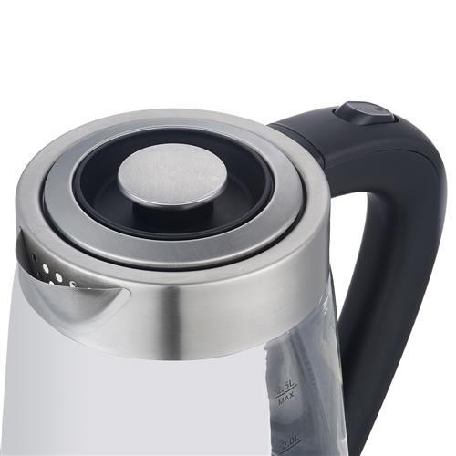 Boiler Kettles 1100W 2.5L Electric Glass Hot Water Kettle Tea Pot Coffee Sliver