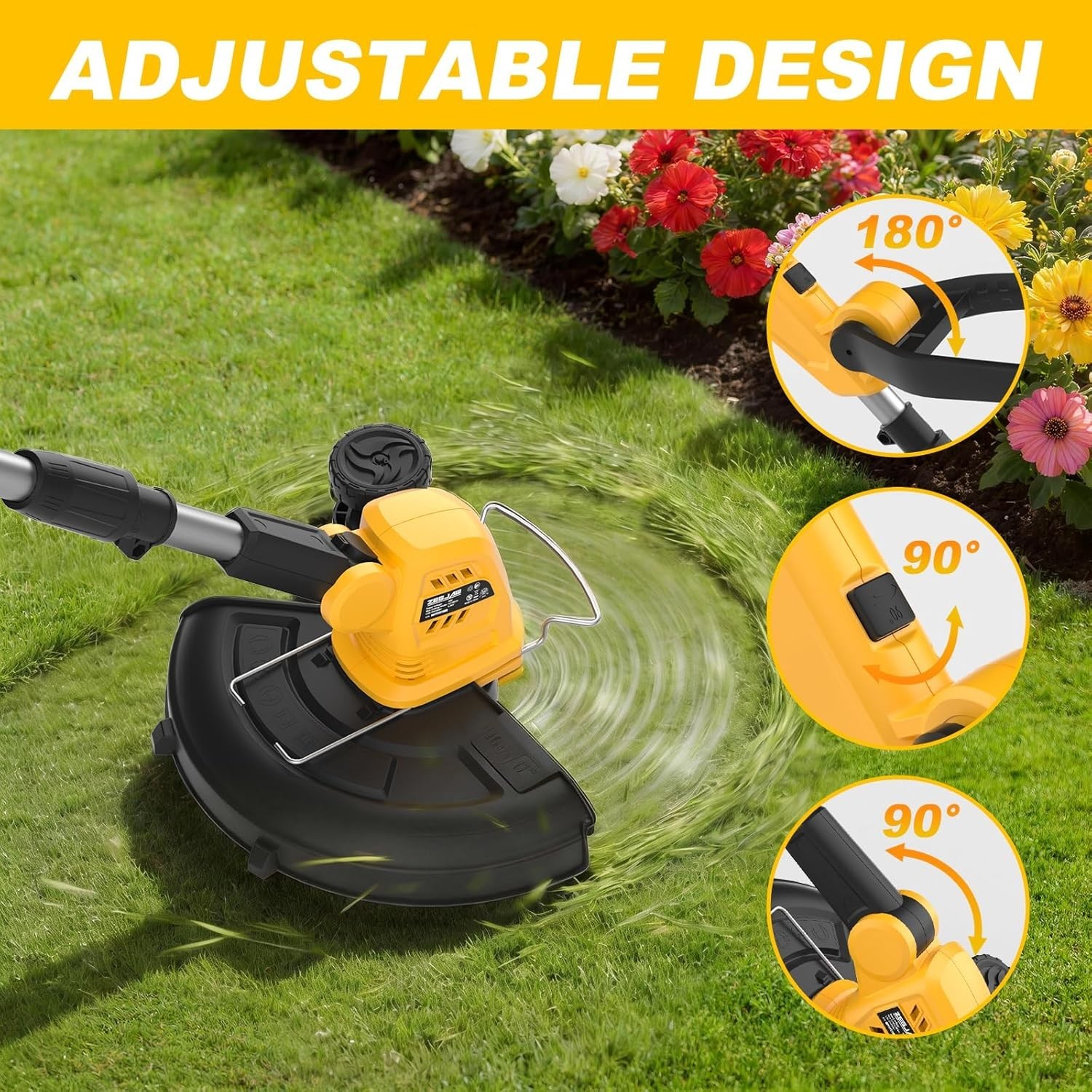 2-in-1 Cordless Leaf Blower & String Trimmer Kit 150 MPH 12 Inch, 2×2.0Ah