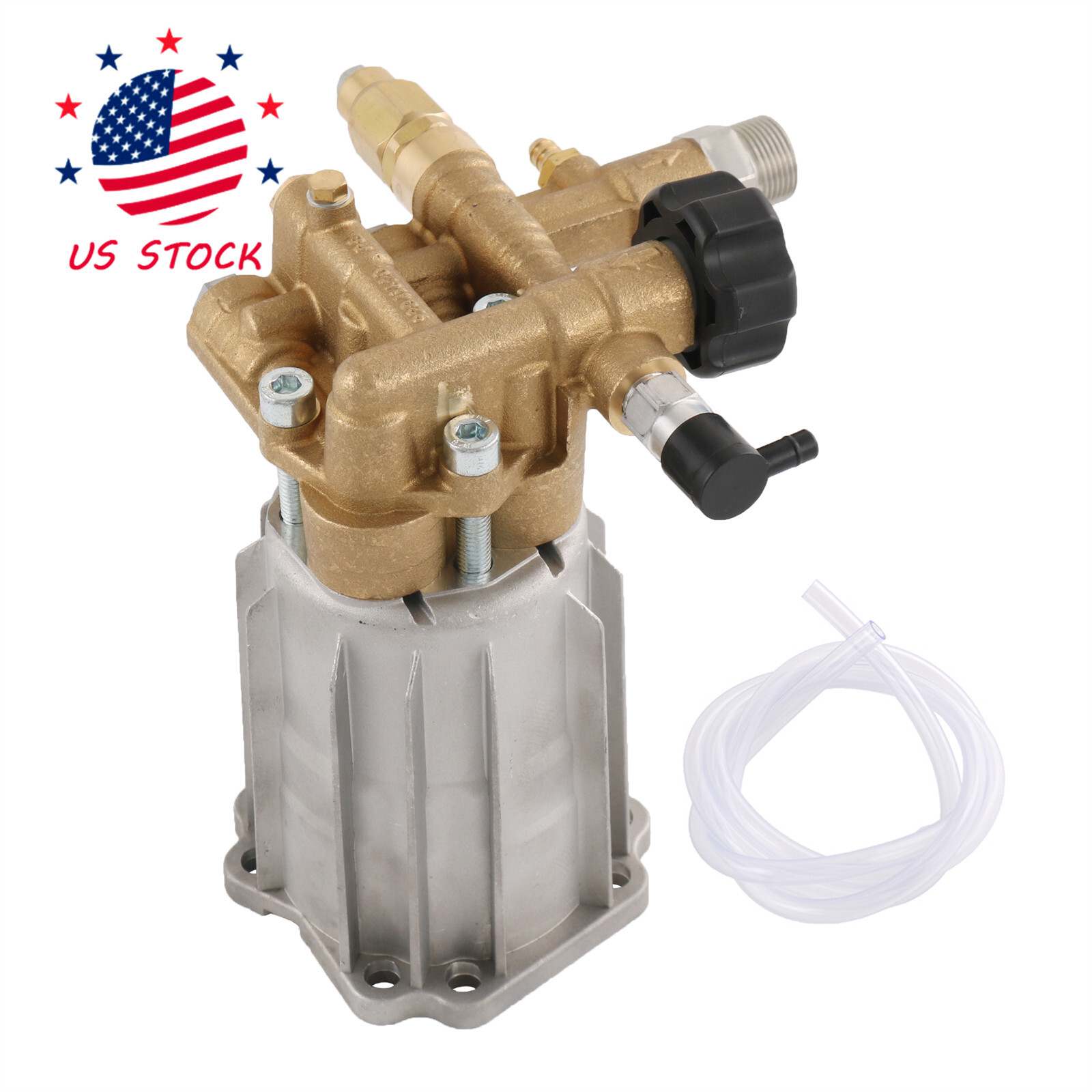 For RMV2.5G30 PRESSURE WASHER PUMP AXIAL, 2.5GPM 3000 PSI, 3400 RPM, 3/4″ SHAFT