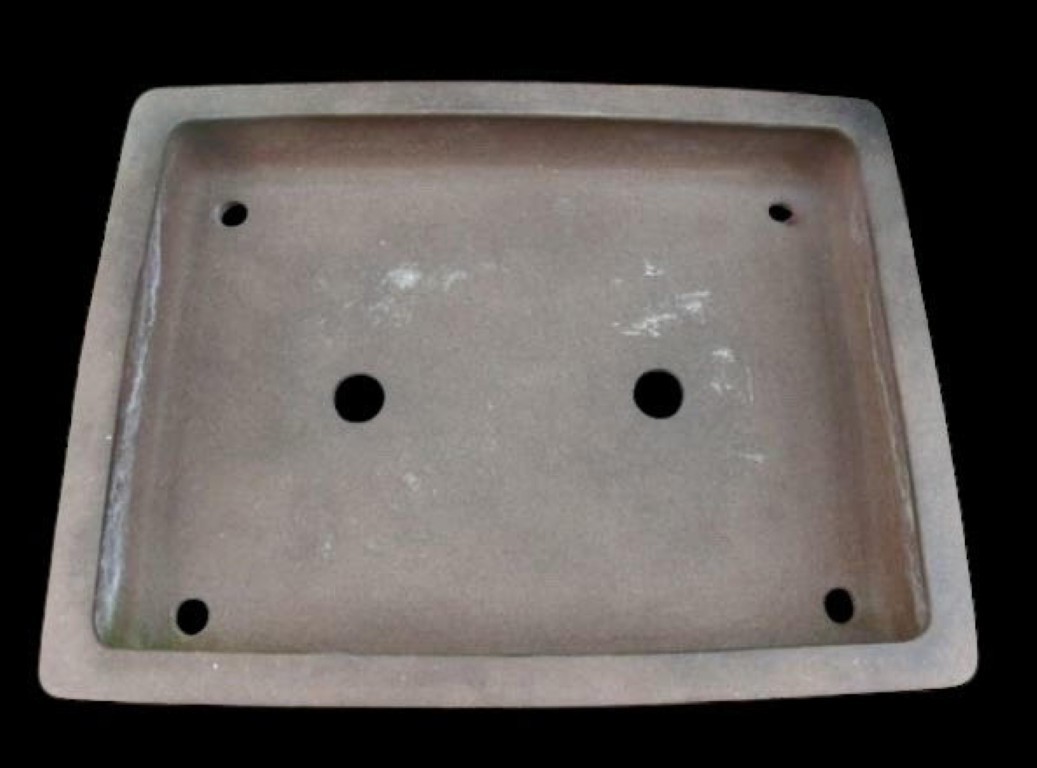 Japanese Bonsai pot TOKONAME UDEI Unglazed Rectangular shape Extra large W41cm