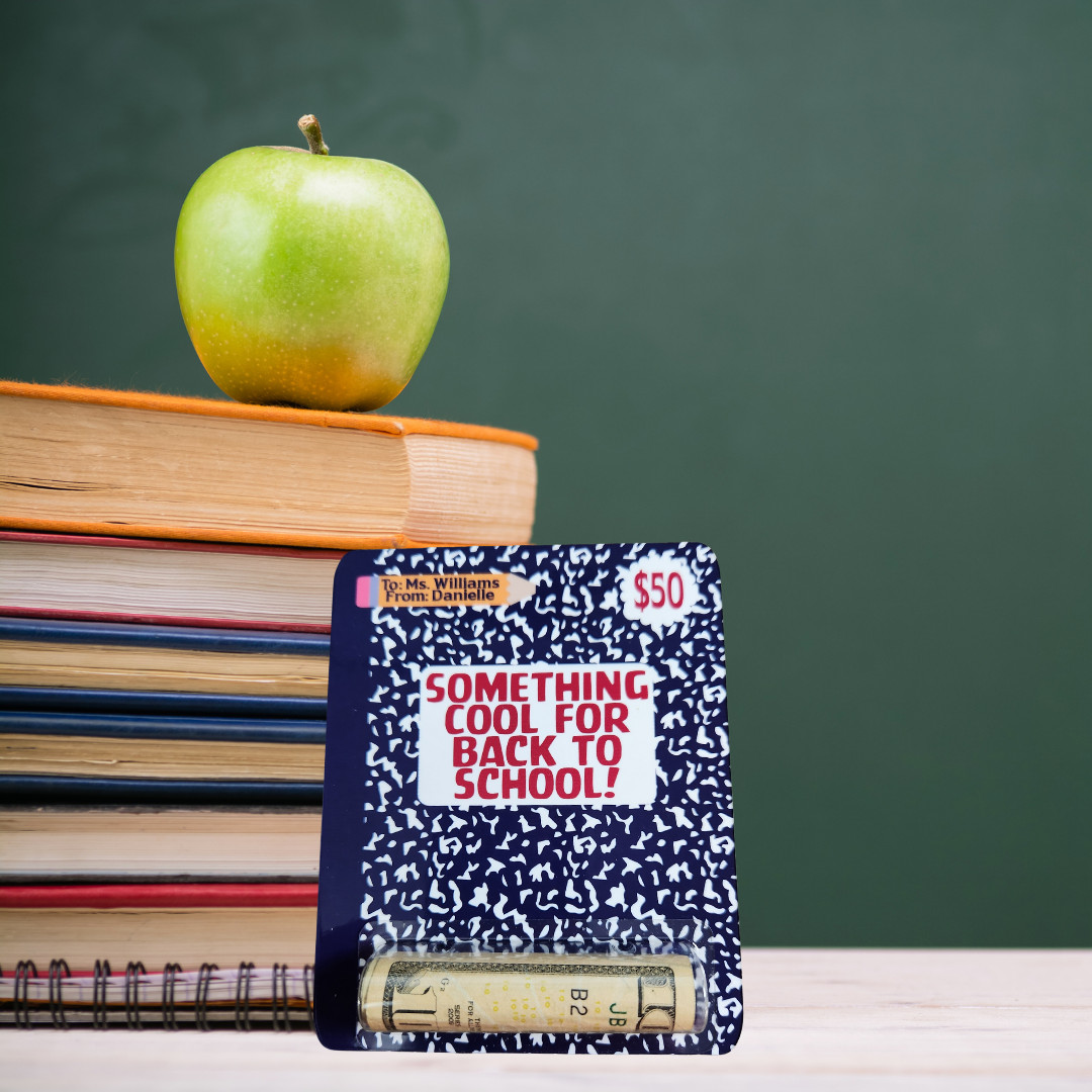 Teacher Money Holder, Back to School Money Card, Teacher Gift, Gift for Teachers