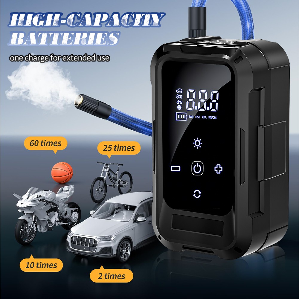 Cordless Air Pump for Car Tires Inflator Portable Air Compressor 150 PSI