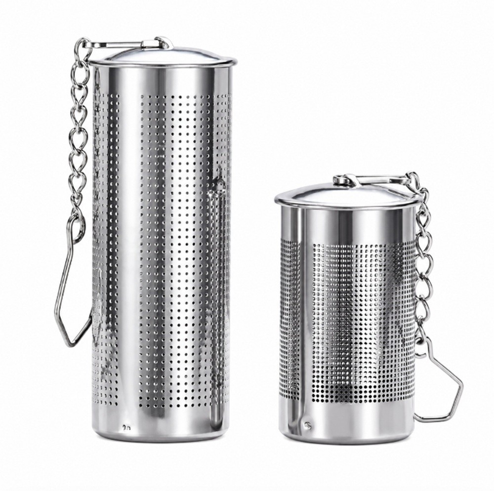 2-Pack Stainless Steel Tea Infuser Strainer Set – Fine Mesh Ball with Chain Hook