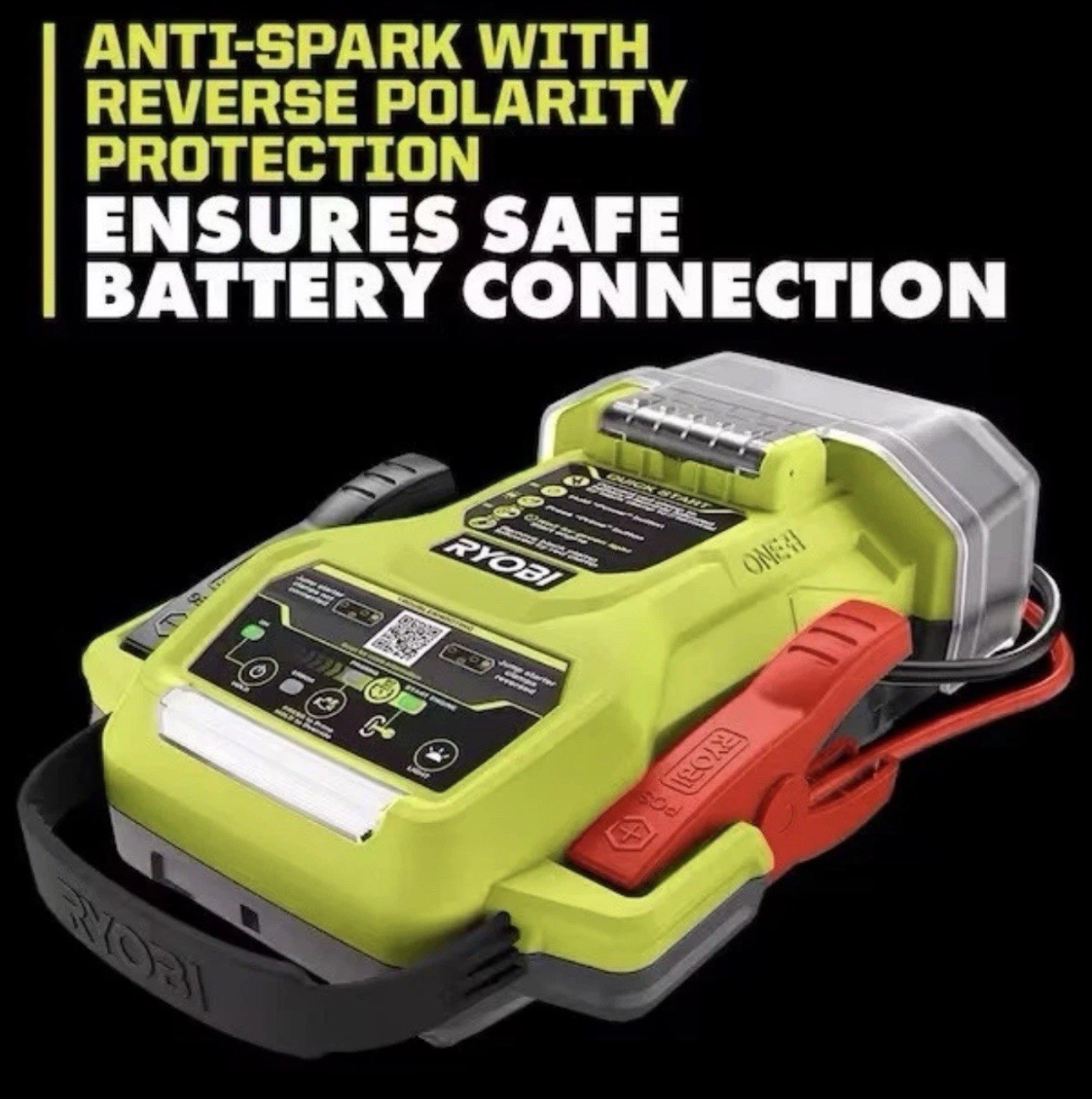 RYOBI ONE+ 18V 1600A Cordless Jump Starter Kit w/ Battery Charger LED P7110 NEW