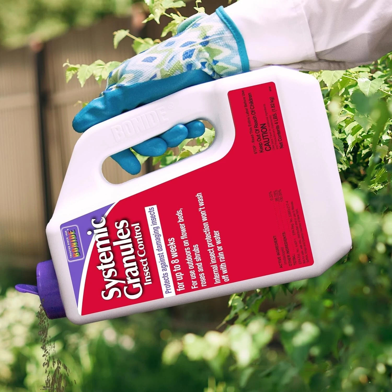 Bonide Insect Control Systemic Granules, 4 lbs.Ready-to-Use Water Resistant